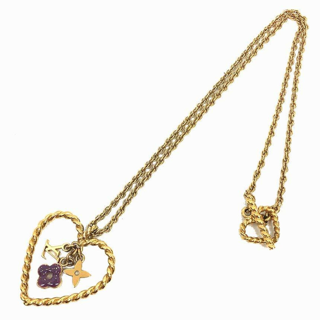 Pendant Necklace Brass Gold