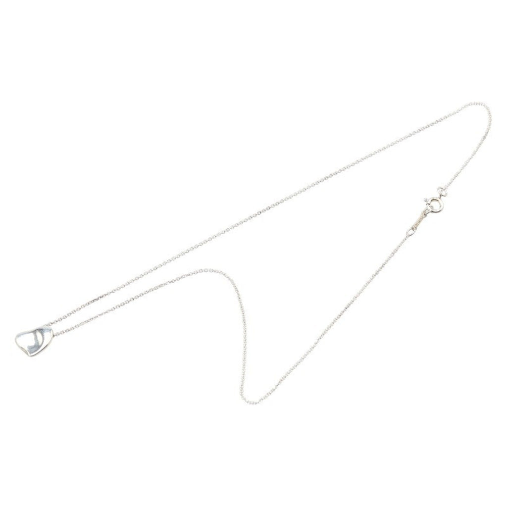 Full Heart Pendant Necklace Sterling Silver