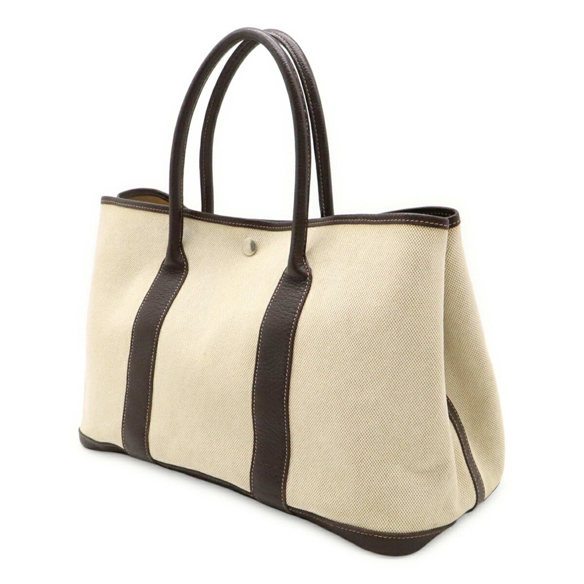 Garden Party Tote Toile and Leather 36