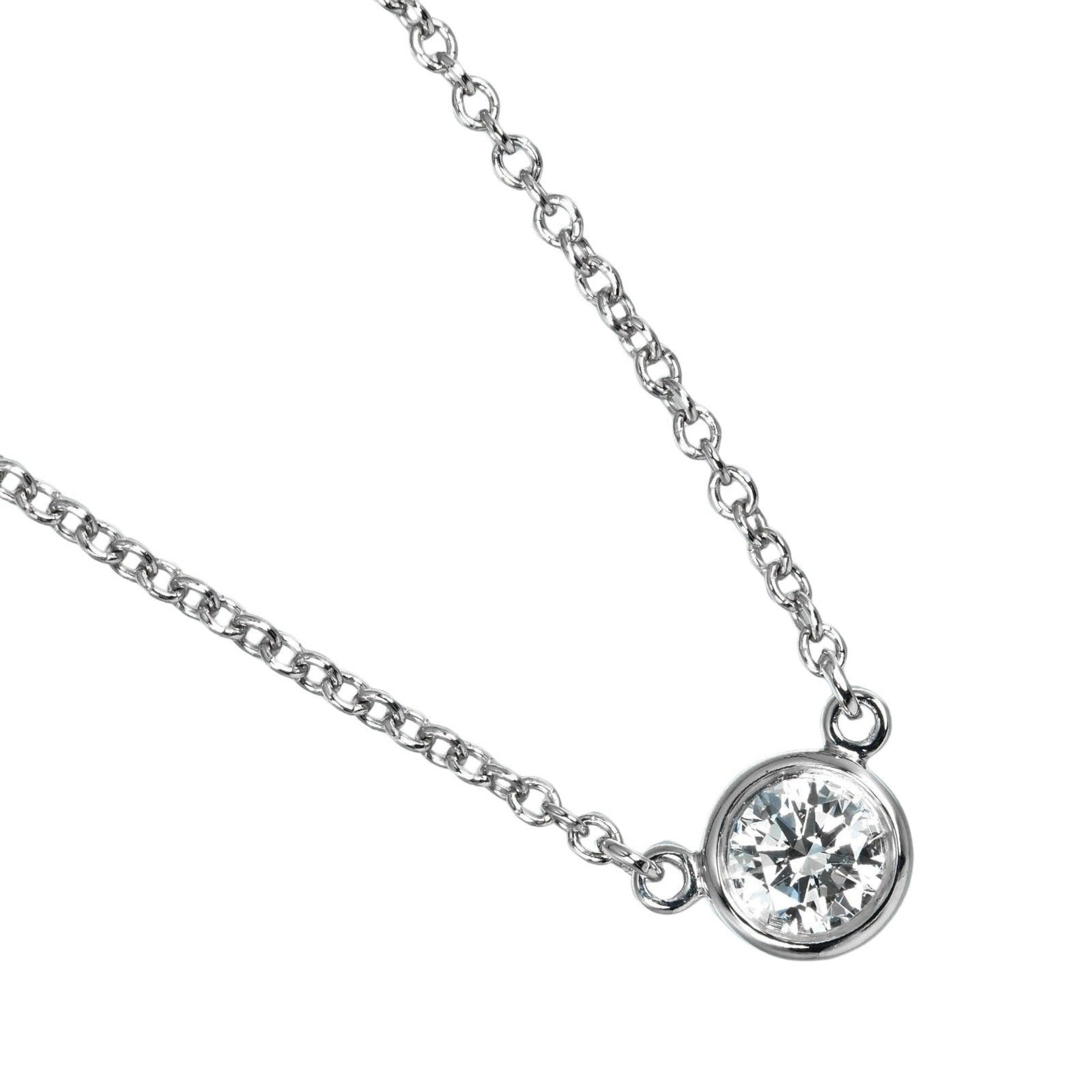 Elsa Peretti Diamonds By The Yard Pendant Necklace Platinum and Diamond
