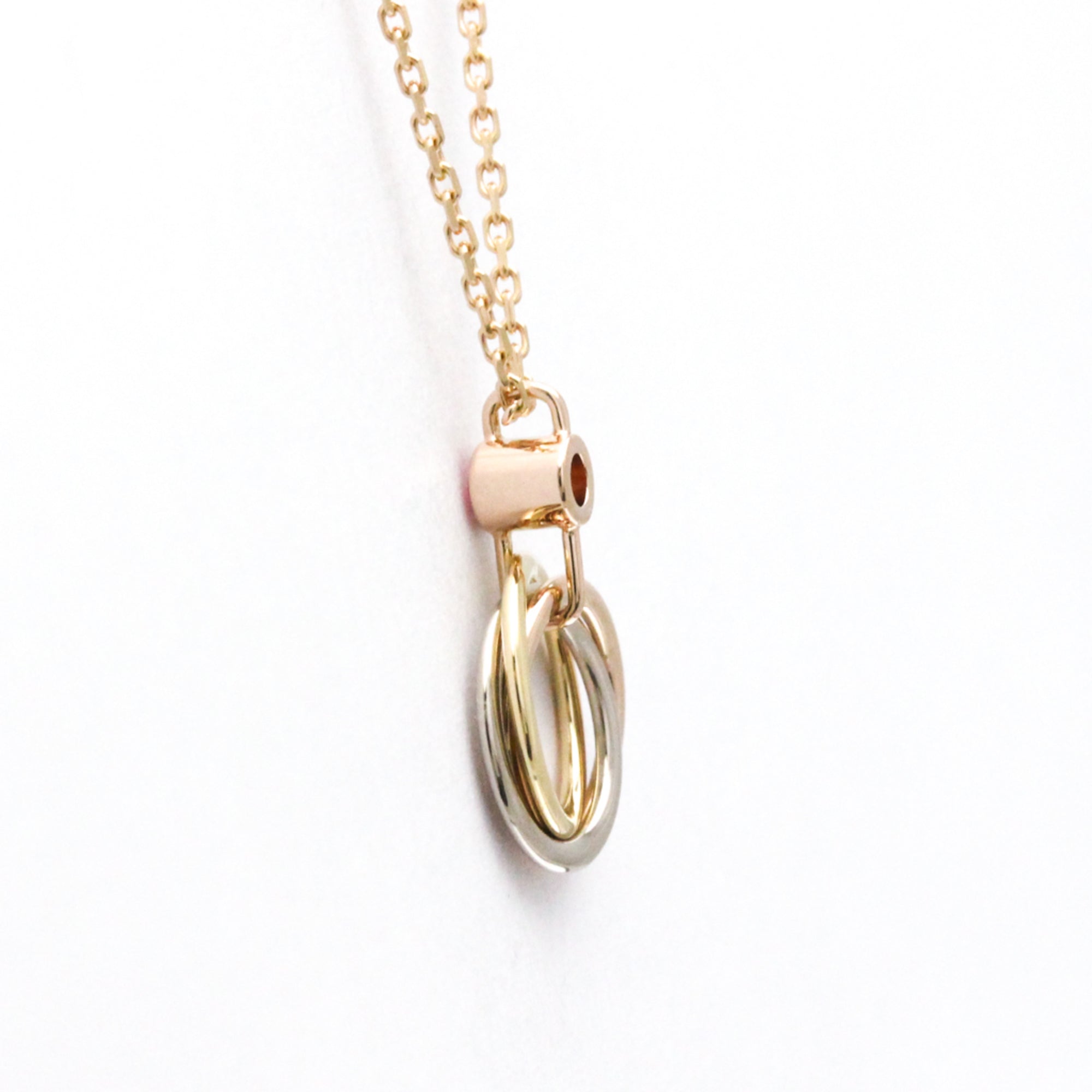 Trinity Pendant Necklace 18K Tricolor Gold