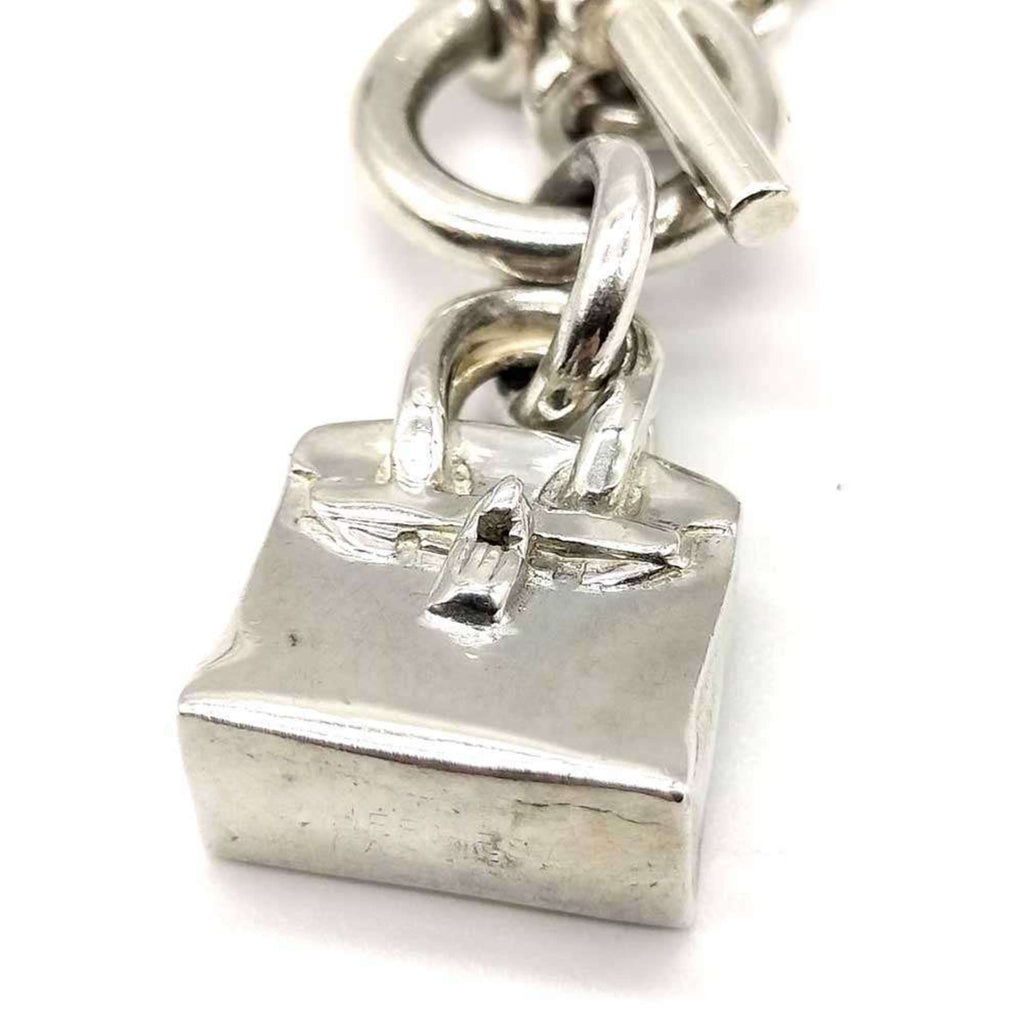 Amulet Birkin Motif Pendant Necklace Sterling Silver