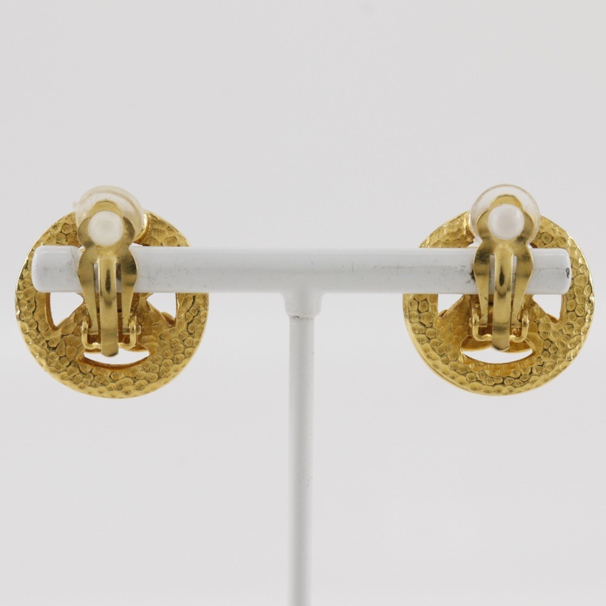 CC Logo Clip-On Earrings Metal