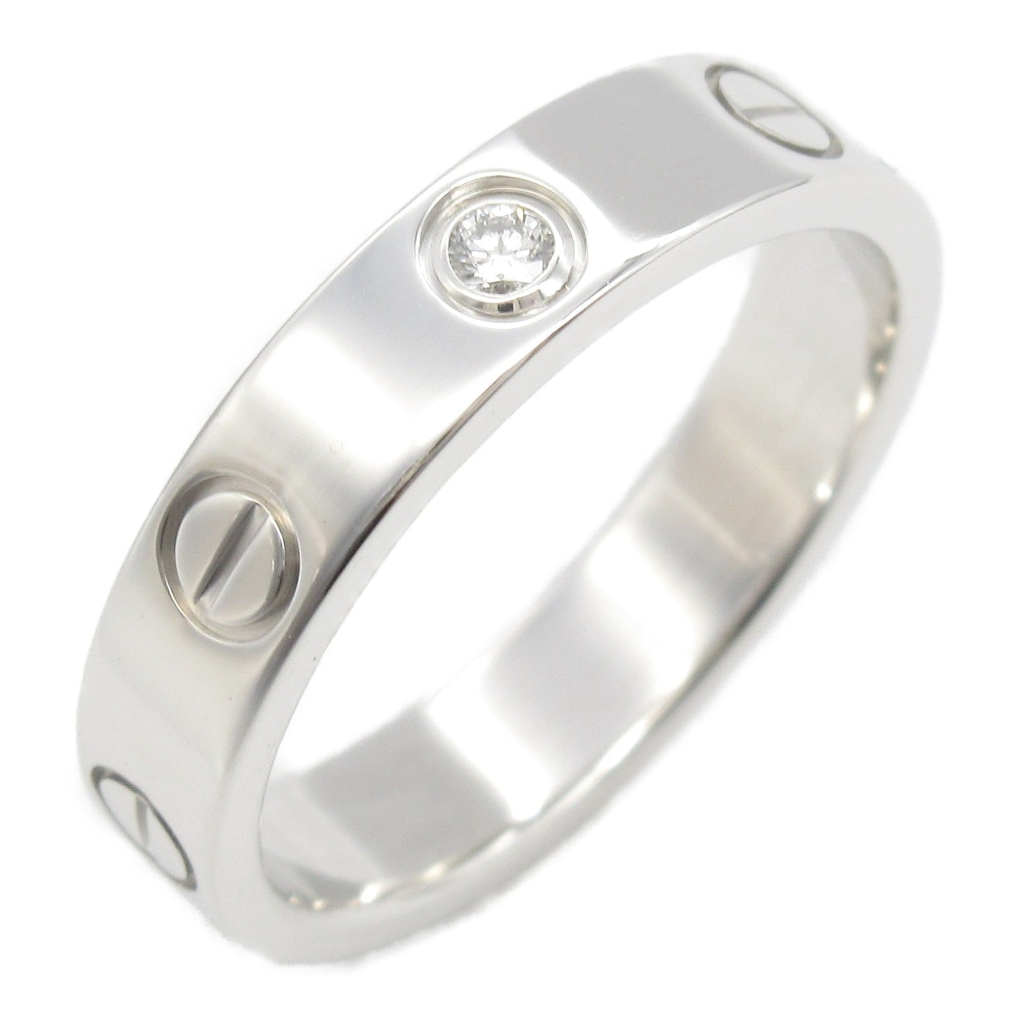 Ring 18K White Gold with Diamond Mini