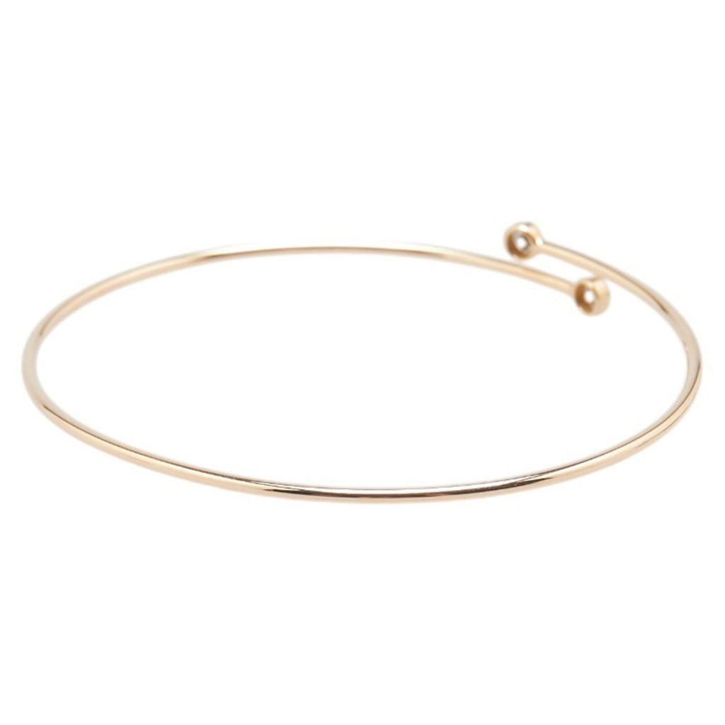 Bangle Bracelet 18K Rose Gold with Diamond