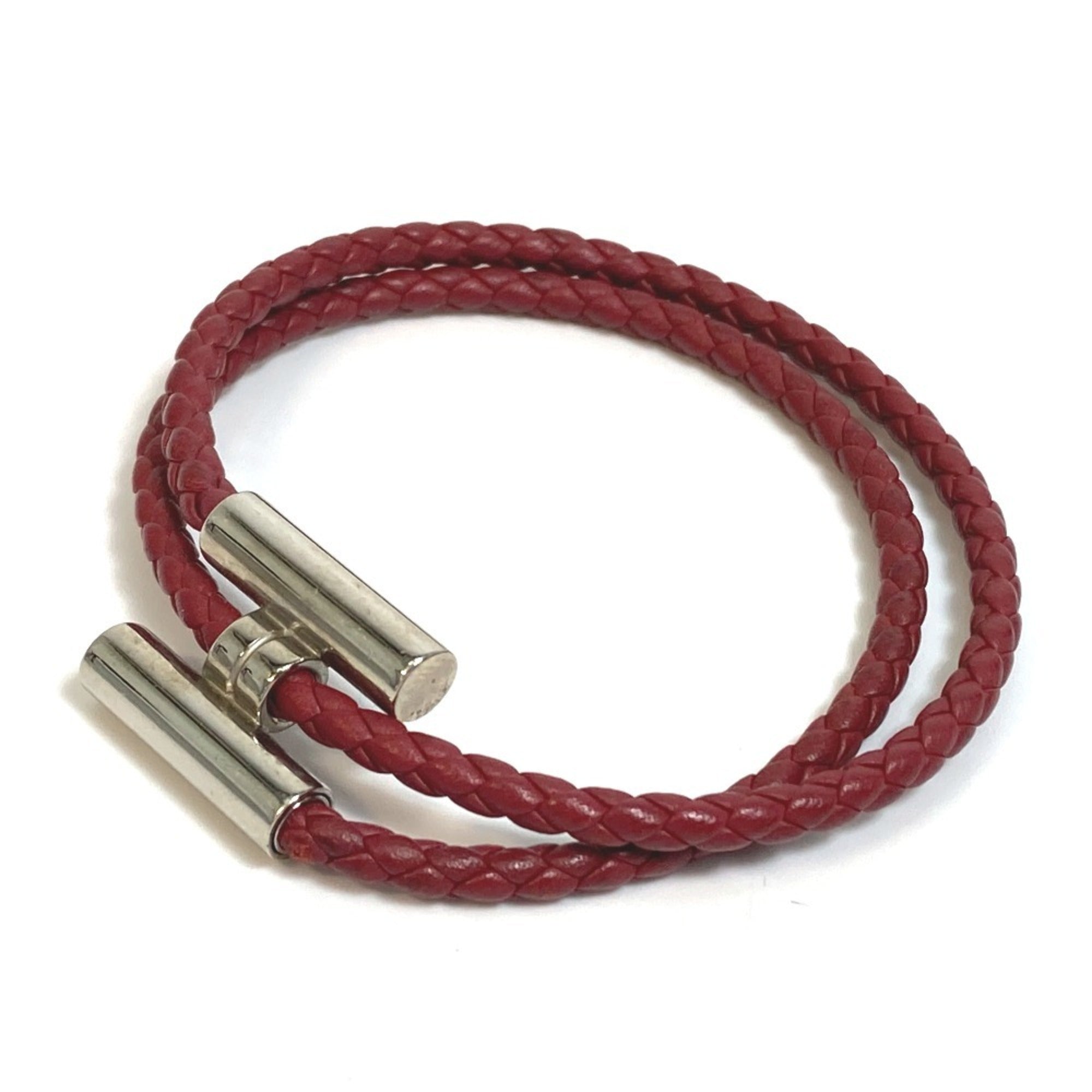 Bracelet Leather Red Brown