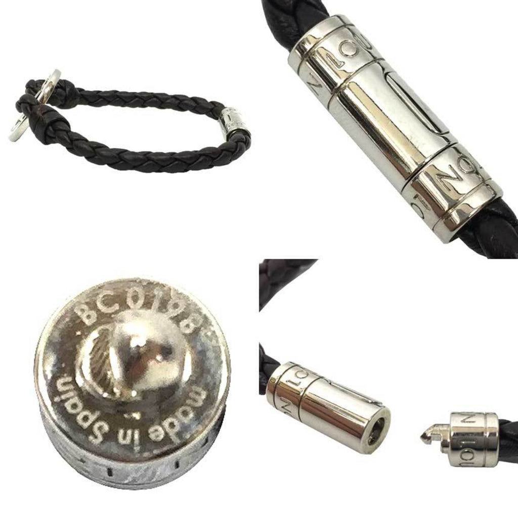 Charm Bracelet Brass and Leather Brown