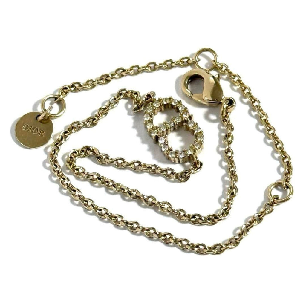 Charm Bracelet Metal and Rhinestone