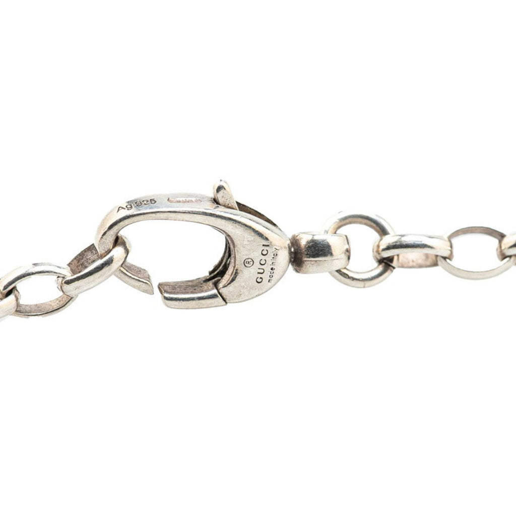 Interlocking G Pendant Necklace Sterling Silver