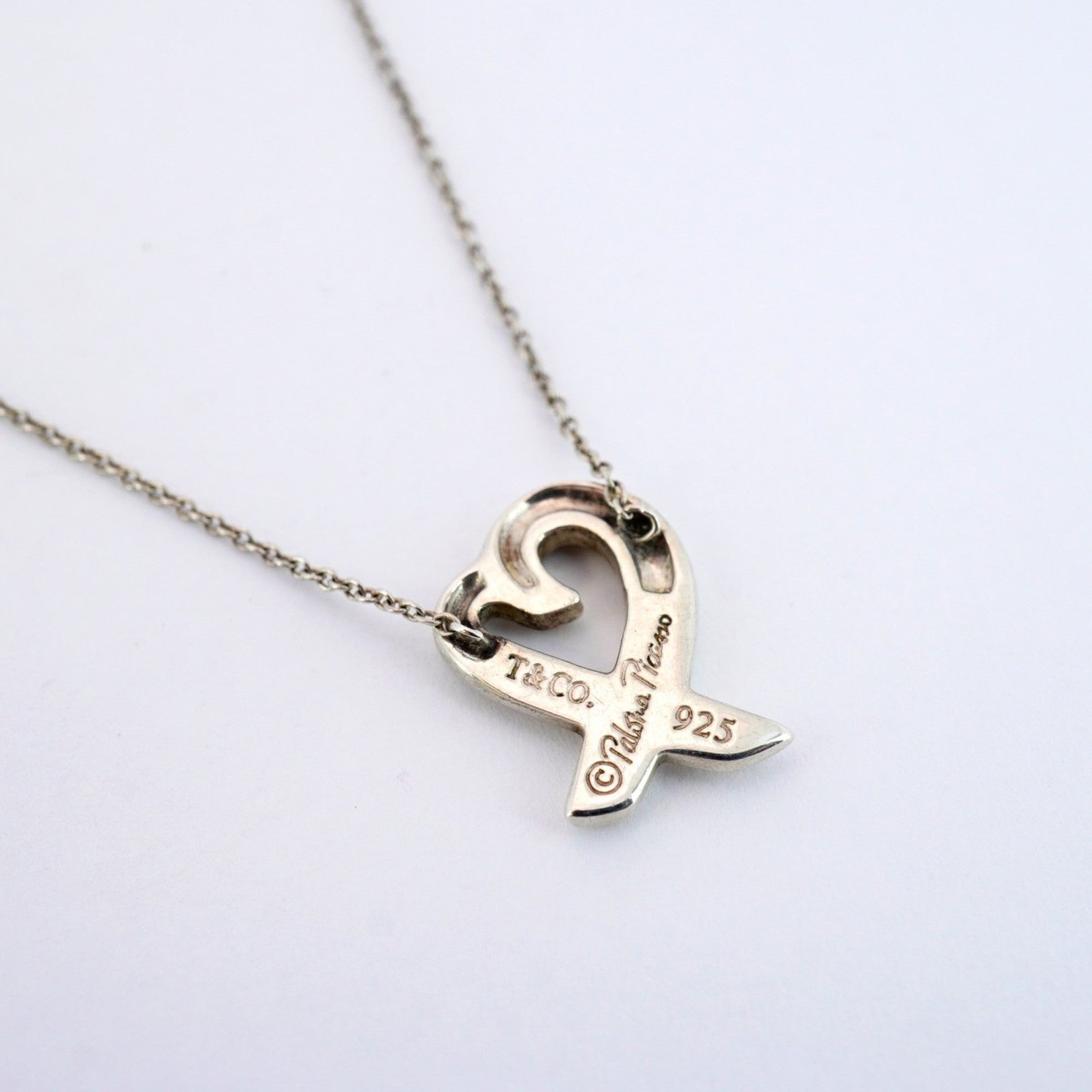 Loving Heart Pendant Necklace Sterling Silver