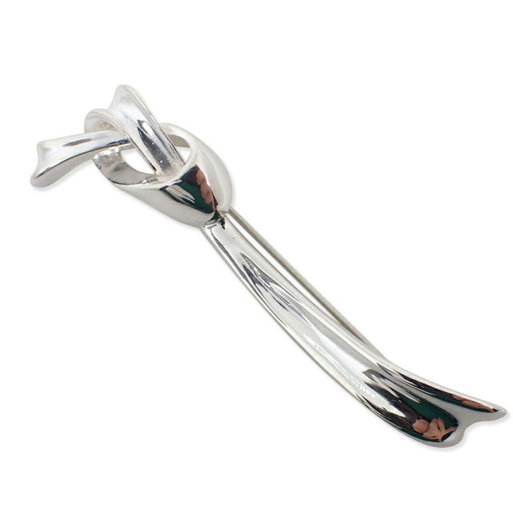 Ribbon Brooch Sterling Silver