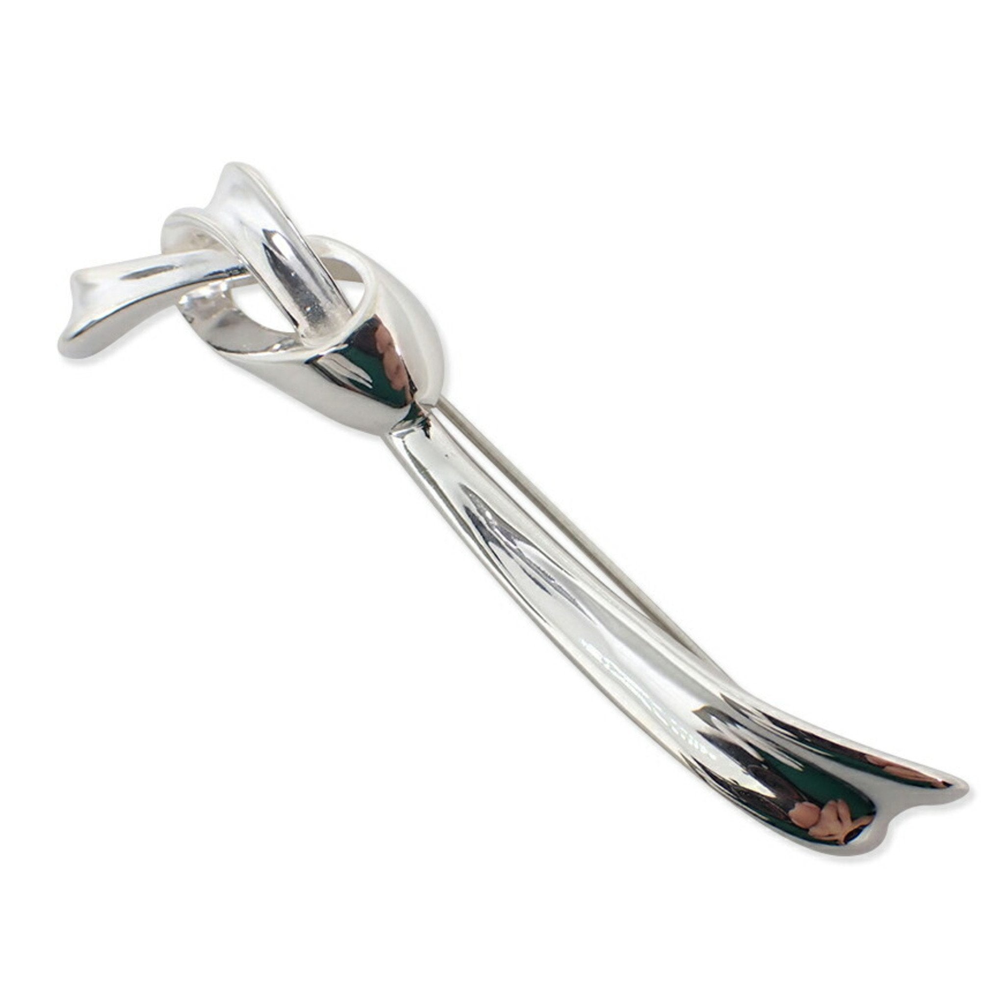 Ribbon Brooch Sterling Silver