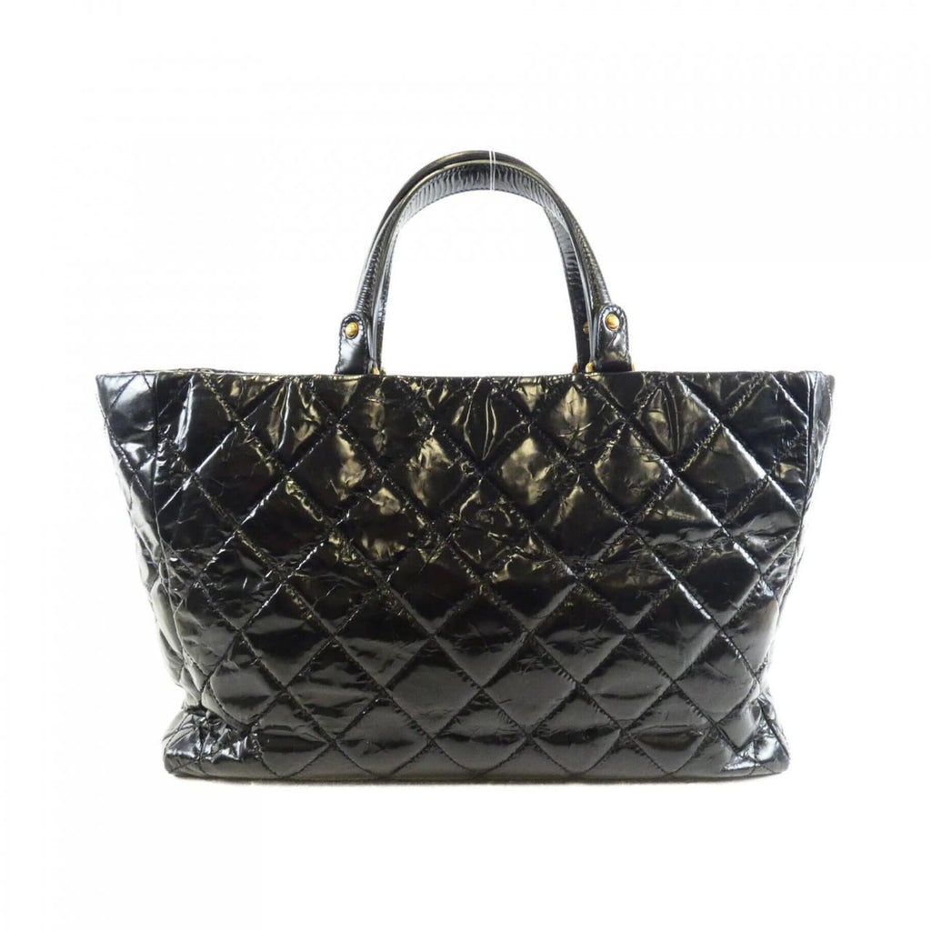 Rita Tote Quilted Glazed Crackled Calfskin Small