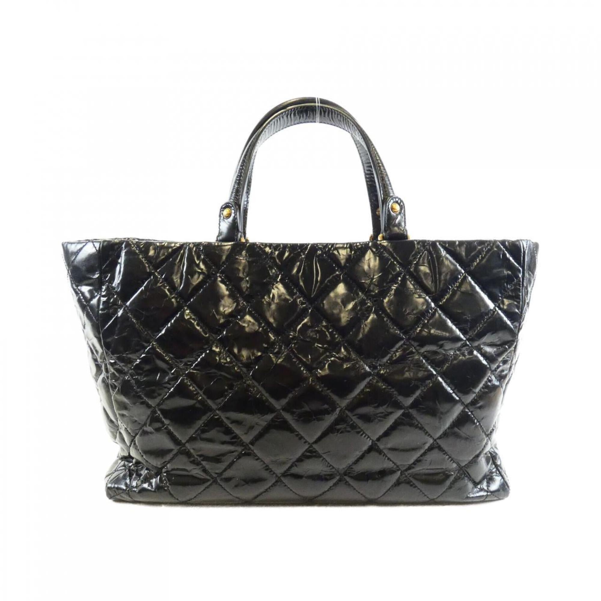 Rita Tote Quilted Glazed Crackled Calfskin Small