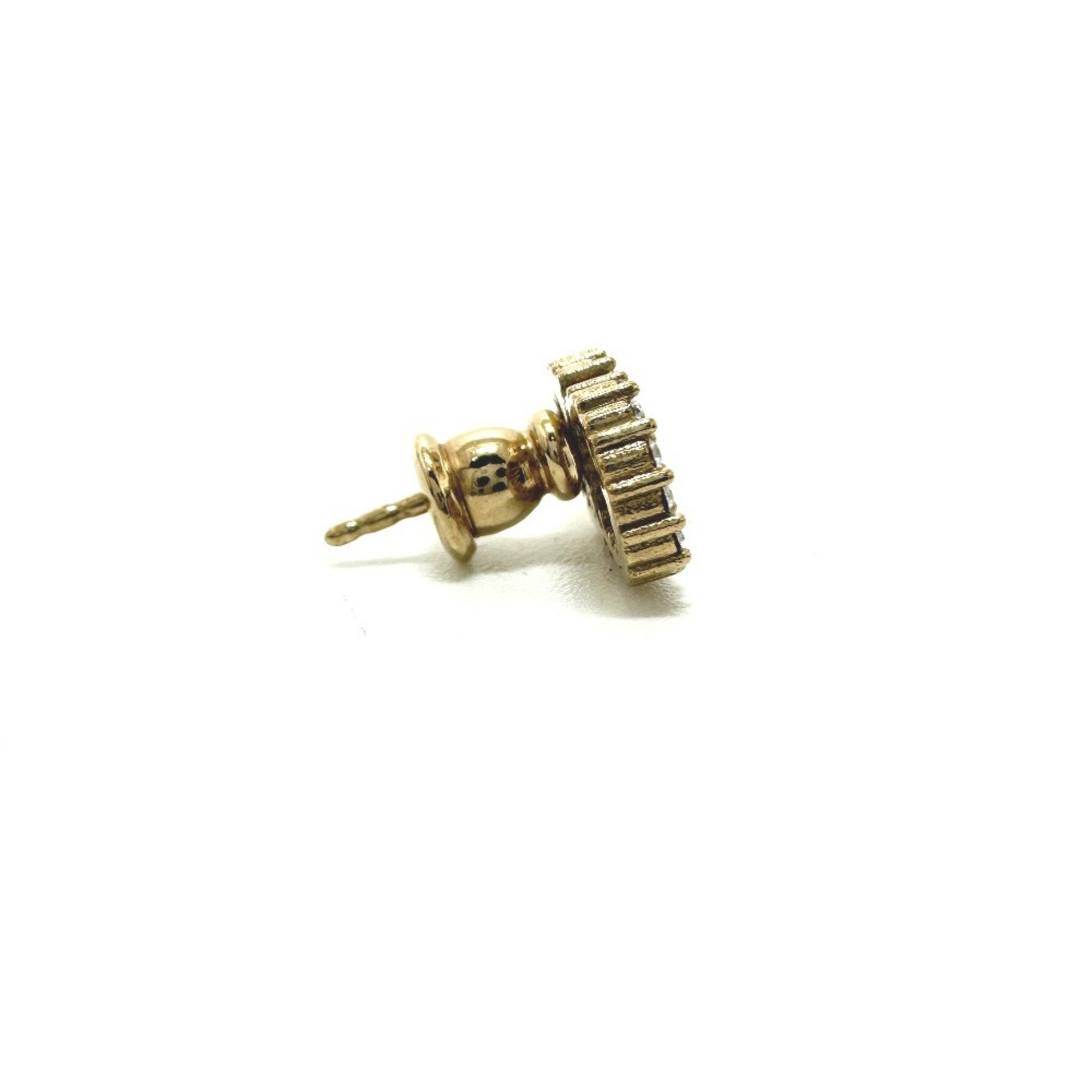 Earrings Crystal Gold-Tone Metal