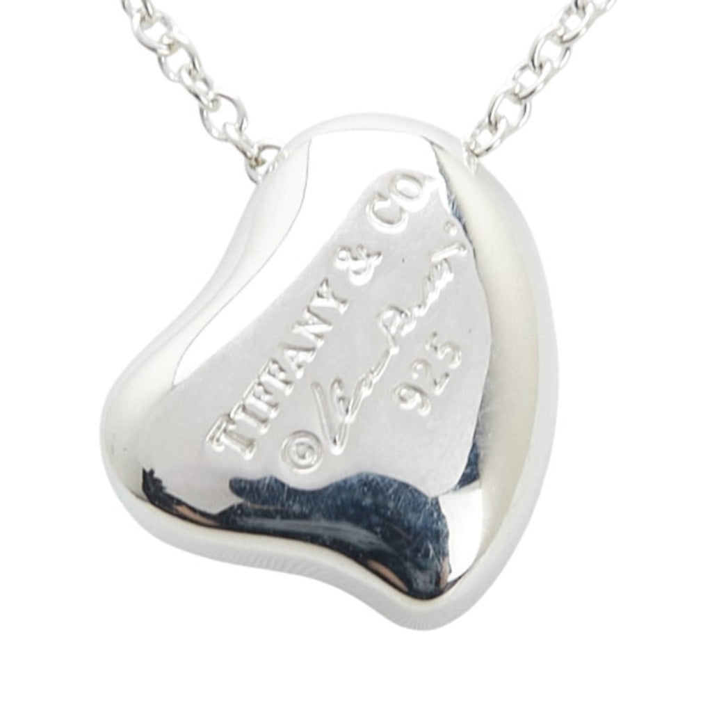 Full Heart Pendant Necklace Sterling Silver