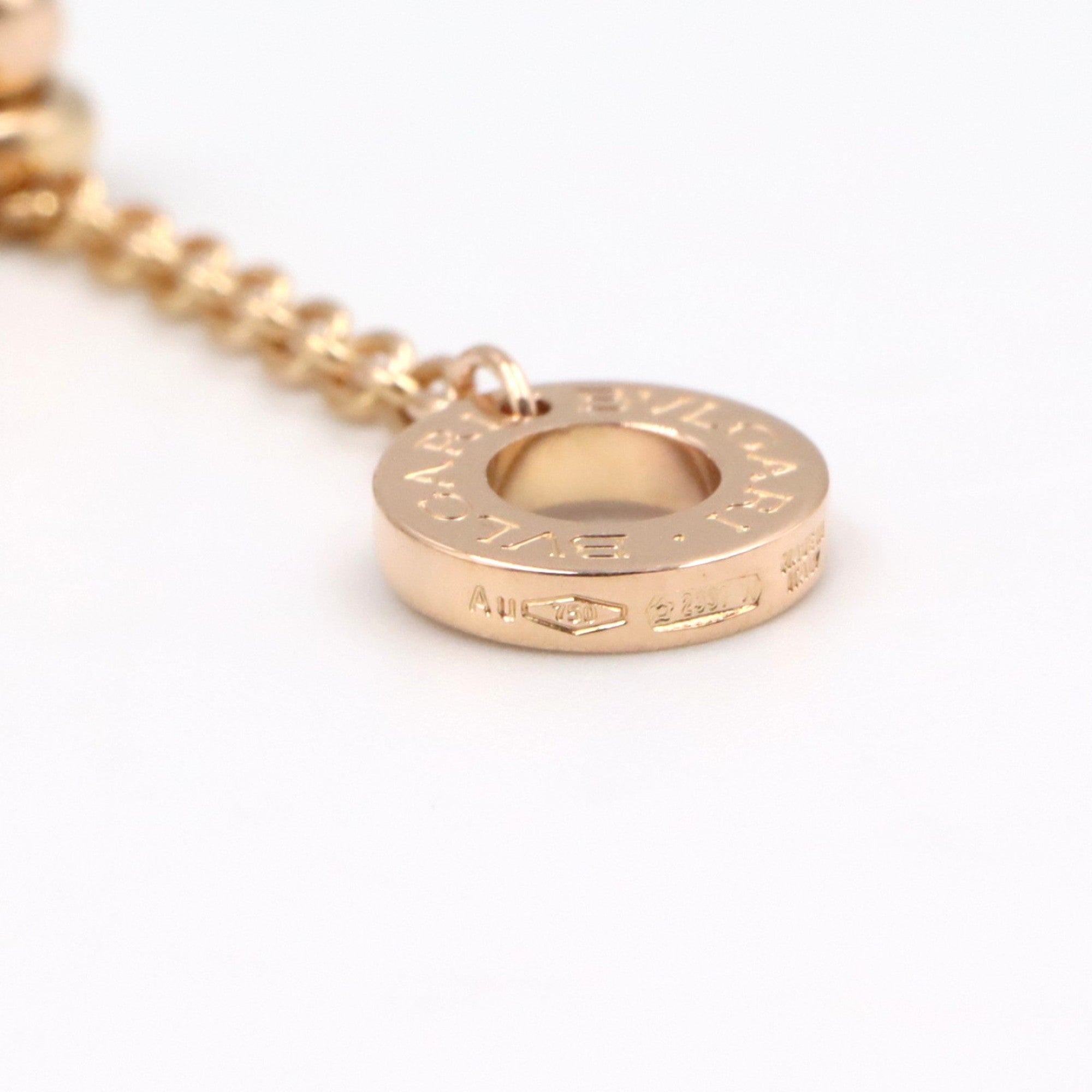 B.Zero1 Pendant Necklace Ceramic and 18K Rose Gold with Diamond