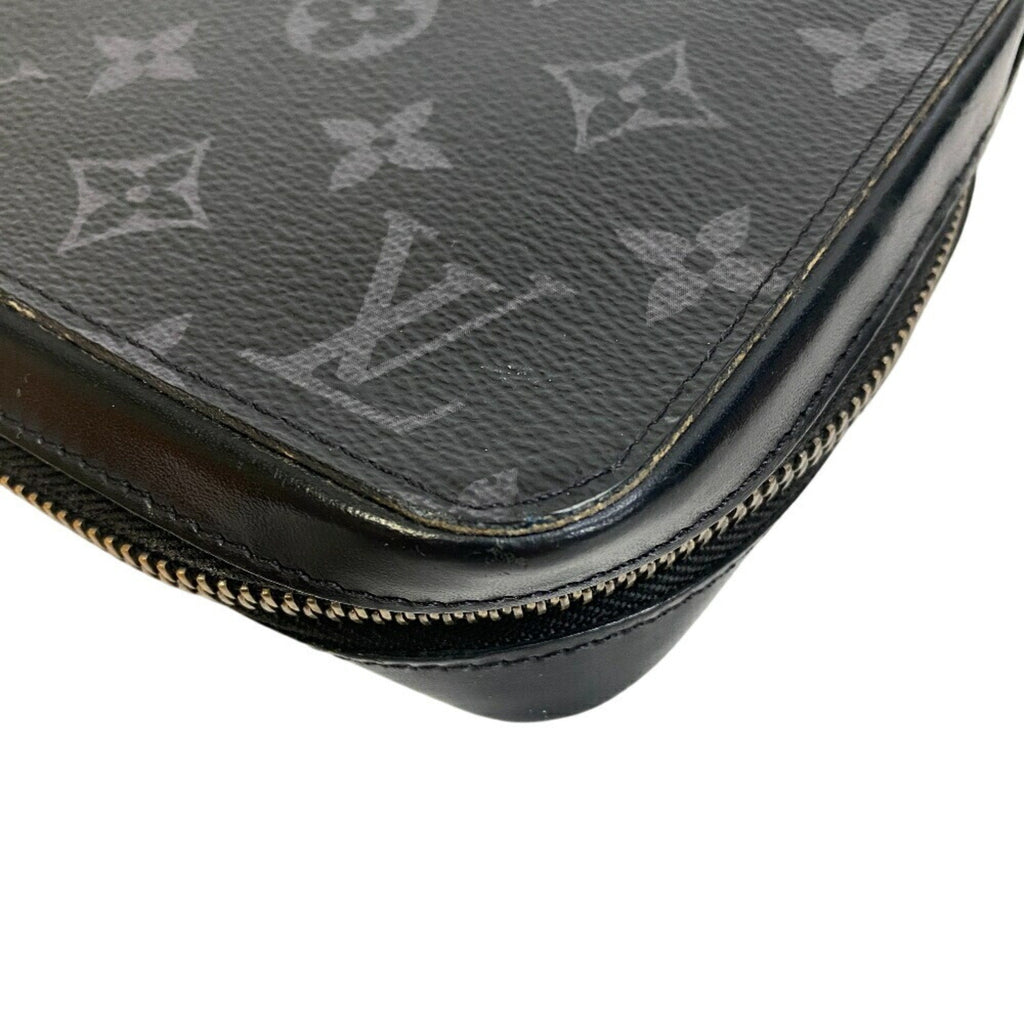 S Lock Vertical Wearable Wallet Monogram Eclipse Canvas