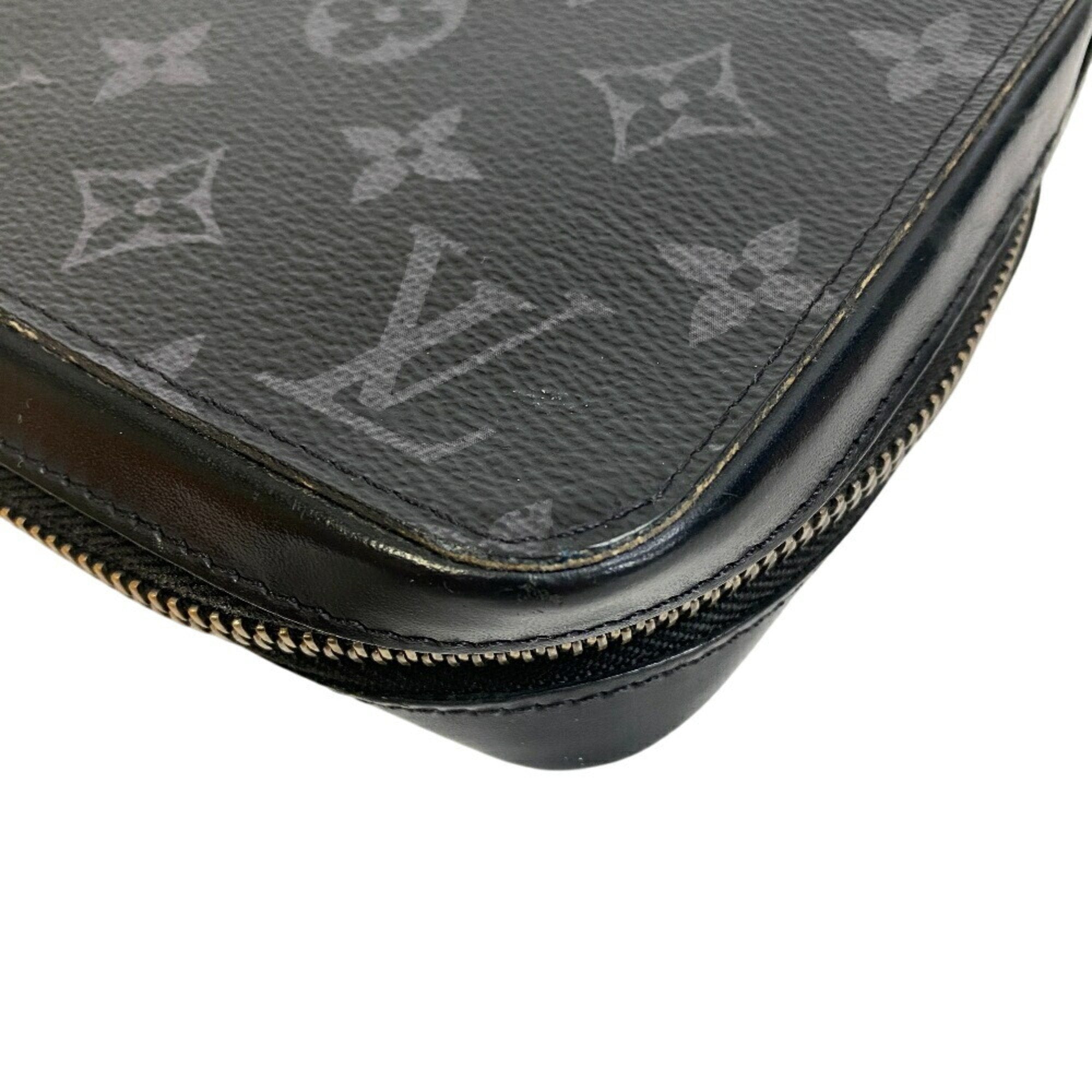 S Lock Vertical Wearable Wallet Monogram Eclipse Canvas