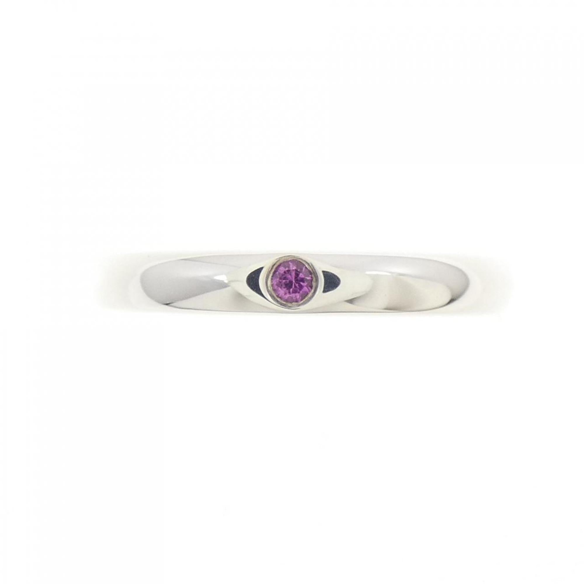 Band Ring Sterling Silver With Sapphire