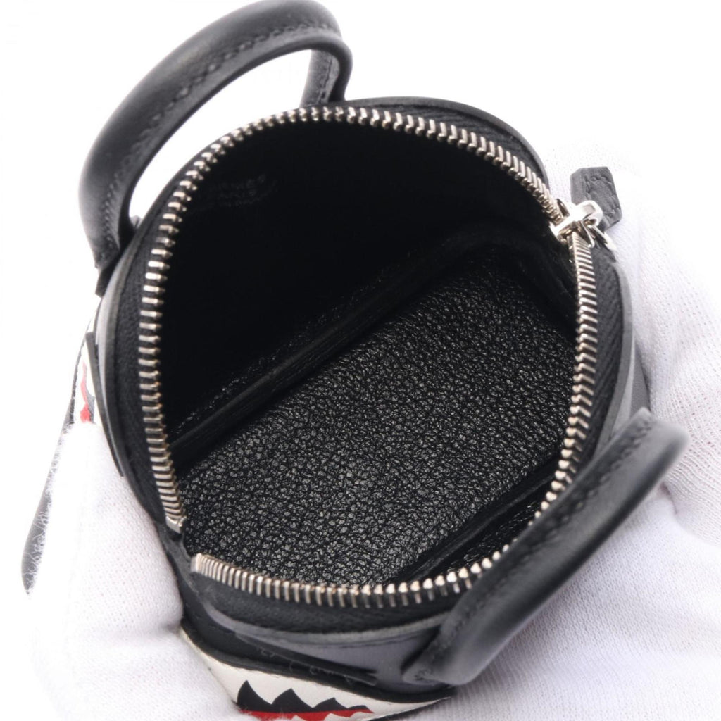 Charm Swift Leather Black Red Silver White Handbag Charm