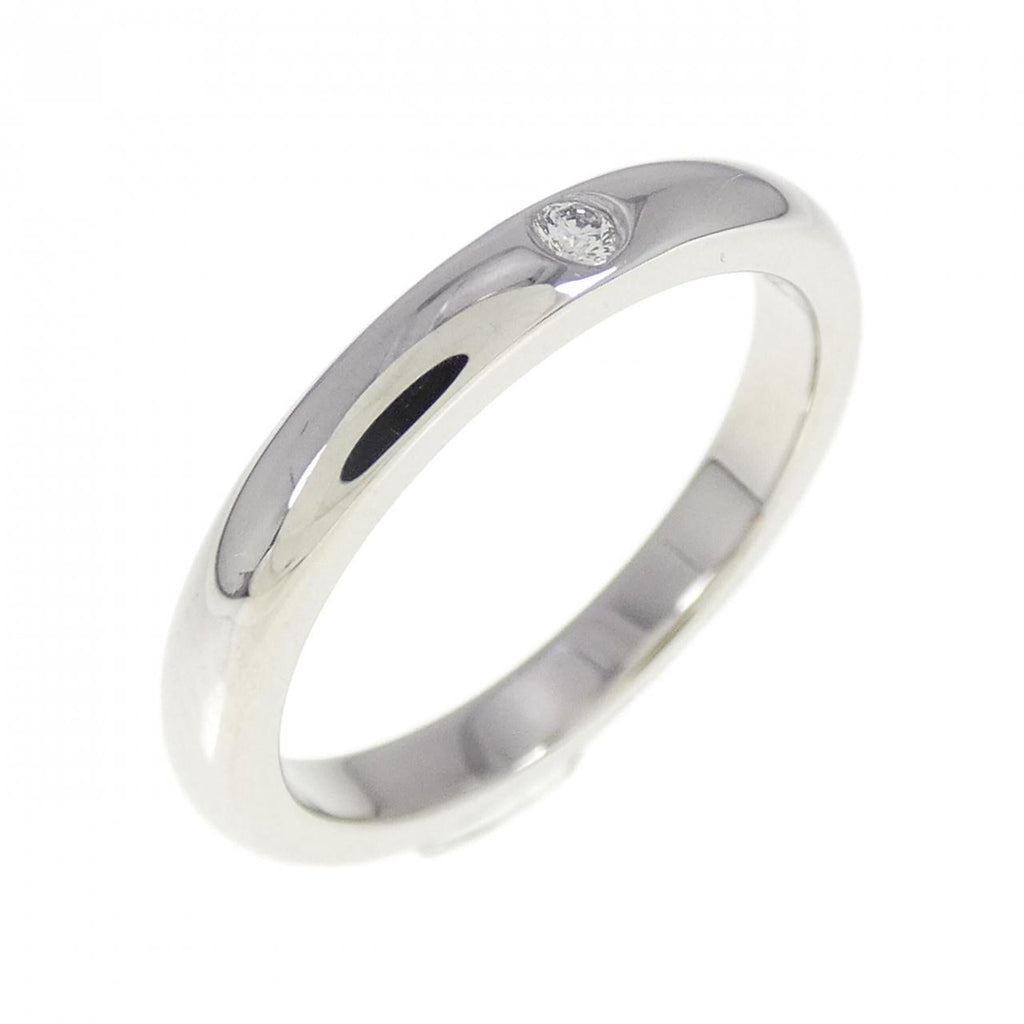 Band Ring Platinum with Diamond