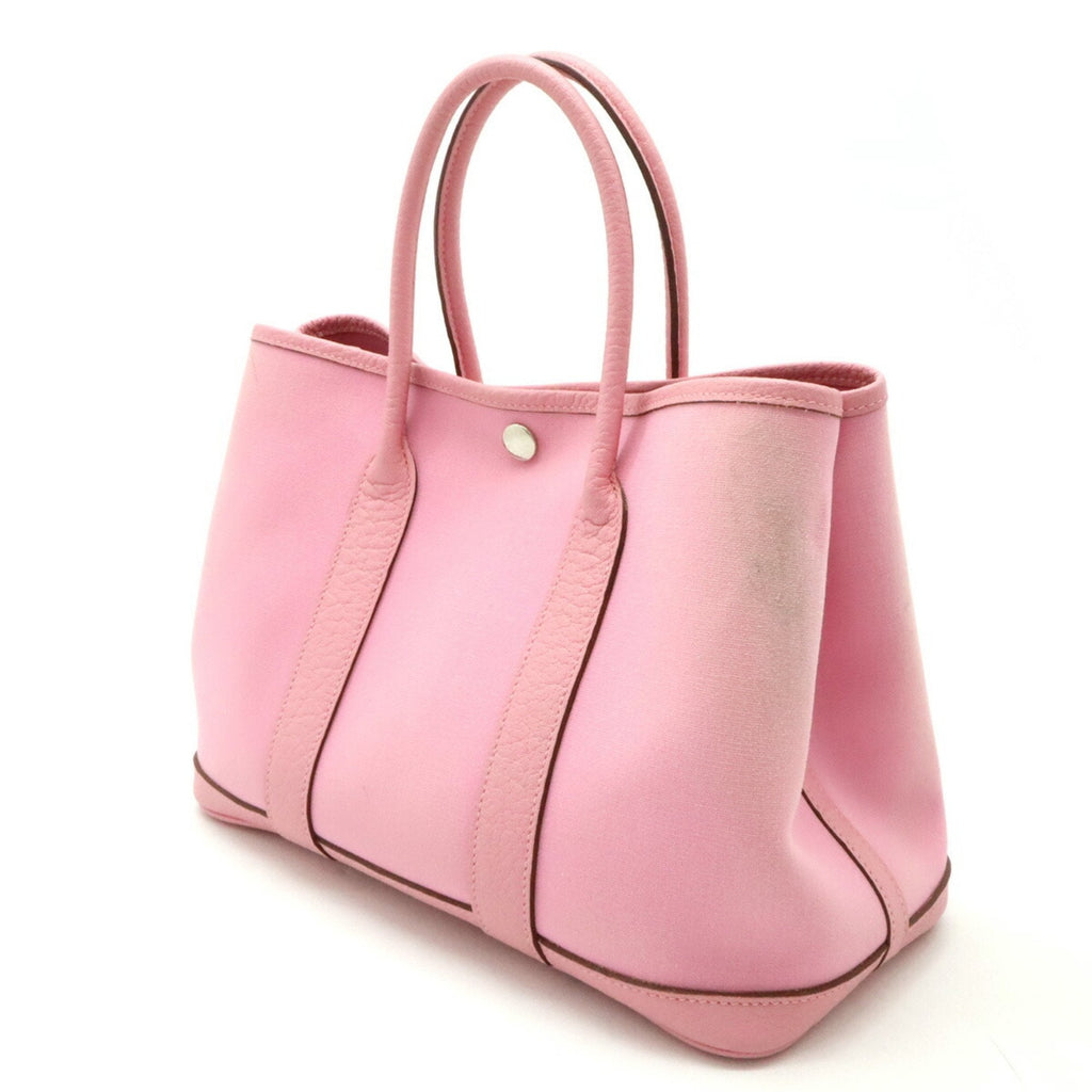 Garden Party Tote Toile and Leather 30