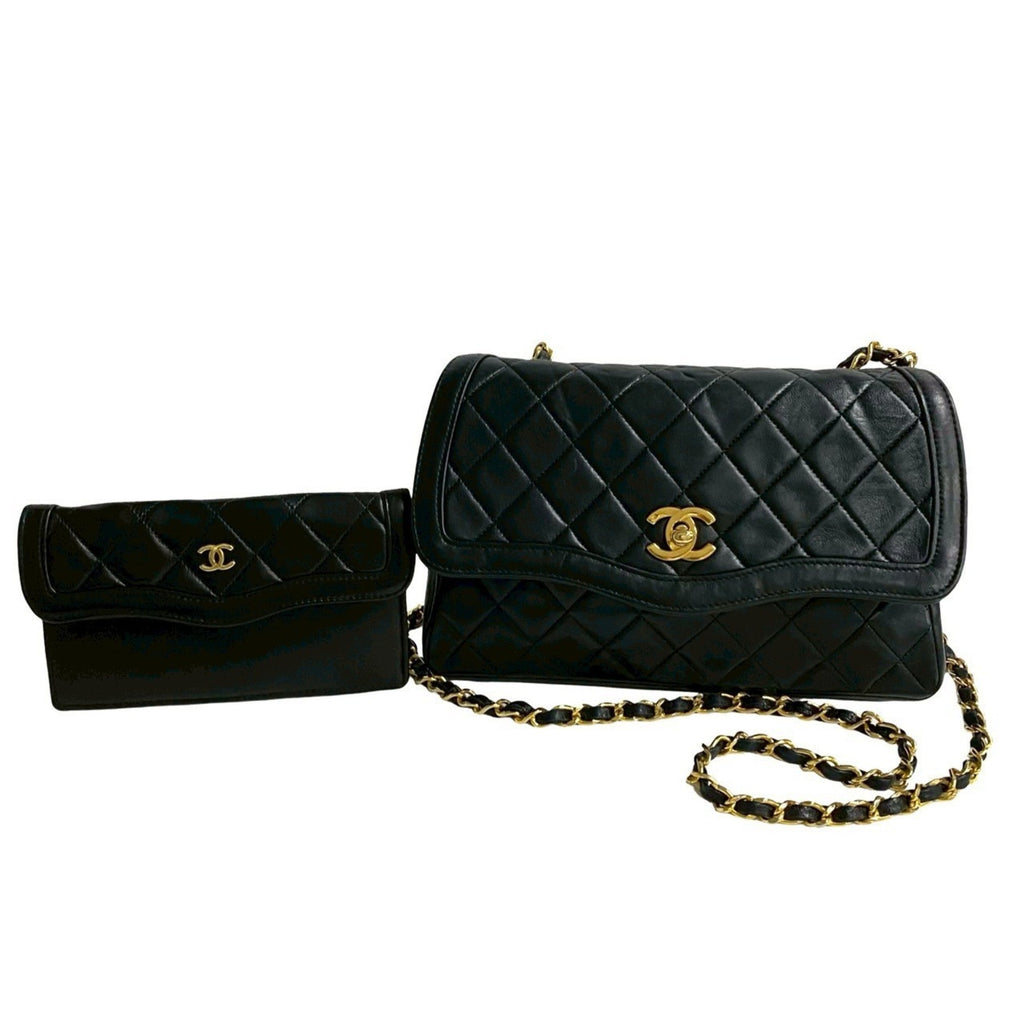 Vintage CC Chain Flap Bag Quilted Lambskin Medium