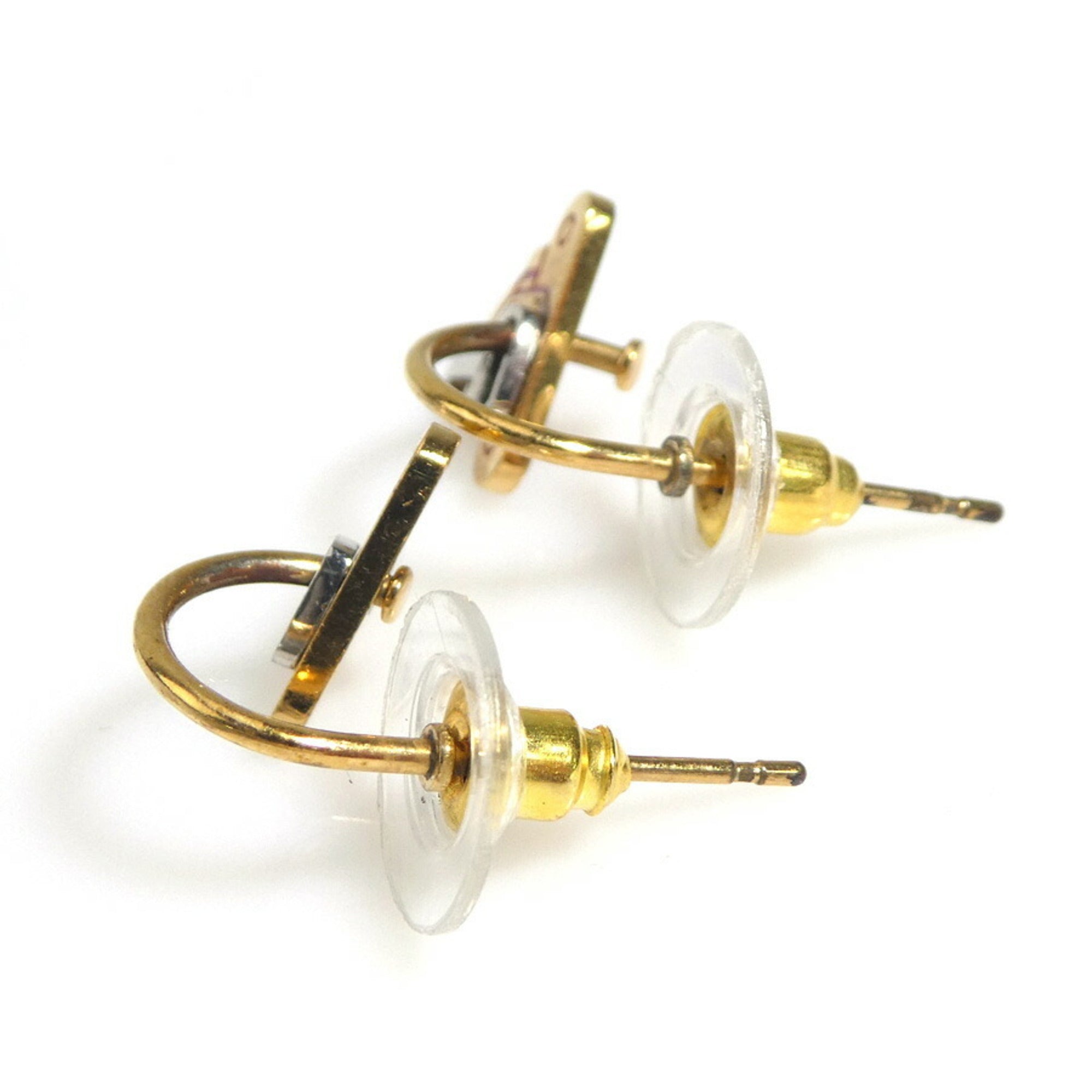 Earrings Gold-Tone Metal