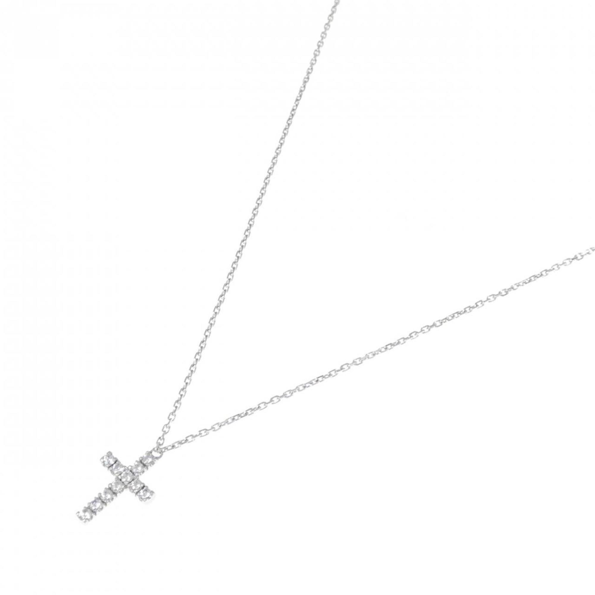 Pendant Necklace 18K White Gold with Diamond