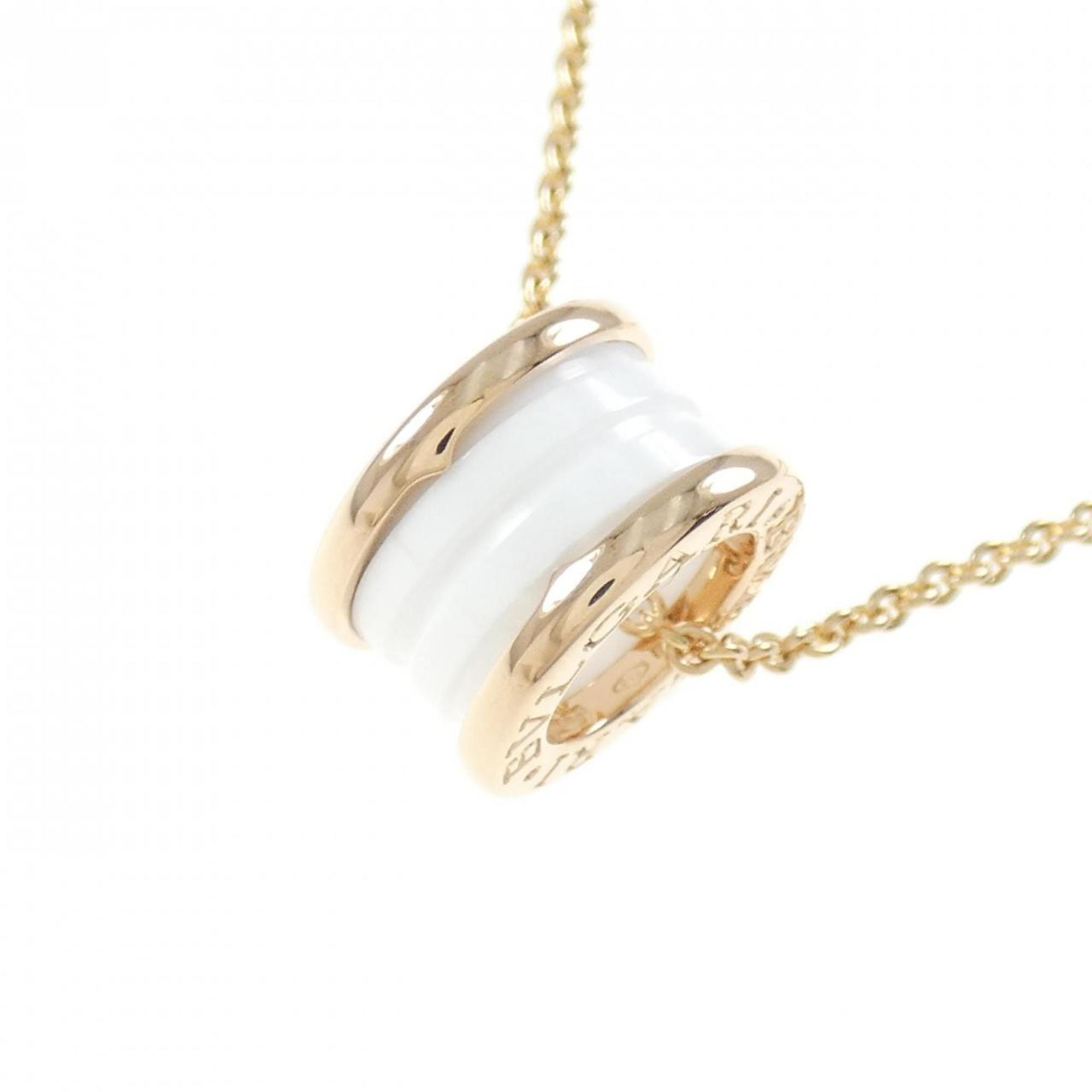 B.Zero1 Pendant Necklace Ceramic and 18K Rose Gold