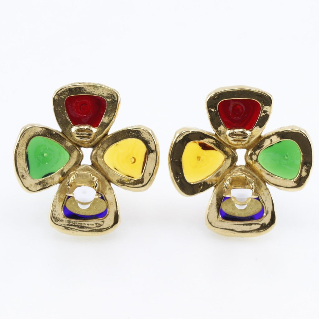 Clip-On Earrings Clip-On Gold-Tone Metal