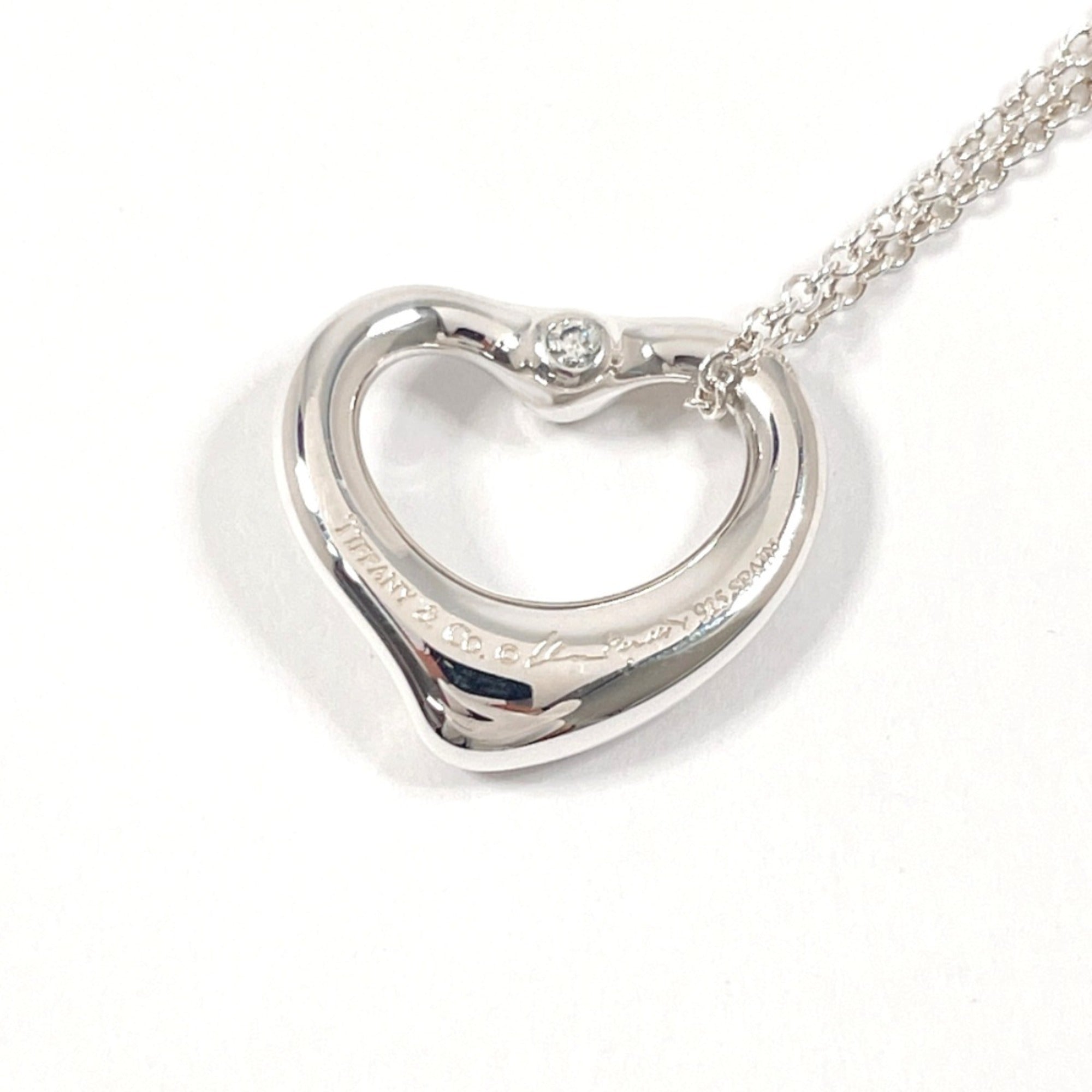 Elsa Peretti Pendant Necklace Sterling Silver 13.6mm