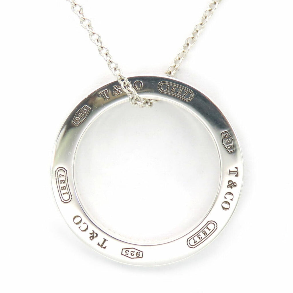 Circle Pendant Necklace Sterling Silver