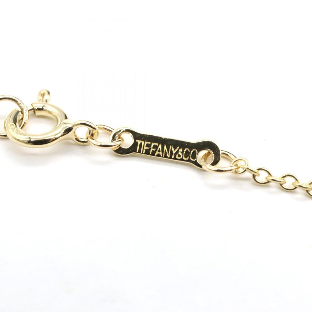 Open Teardrop Pendant Necklace 18K Yellow Gold