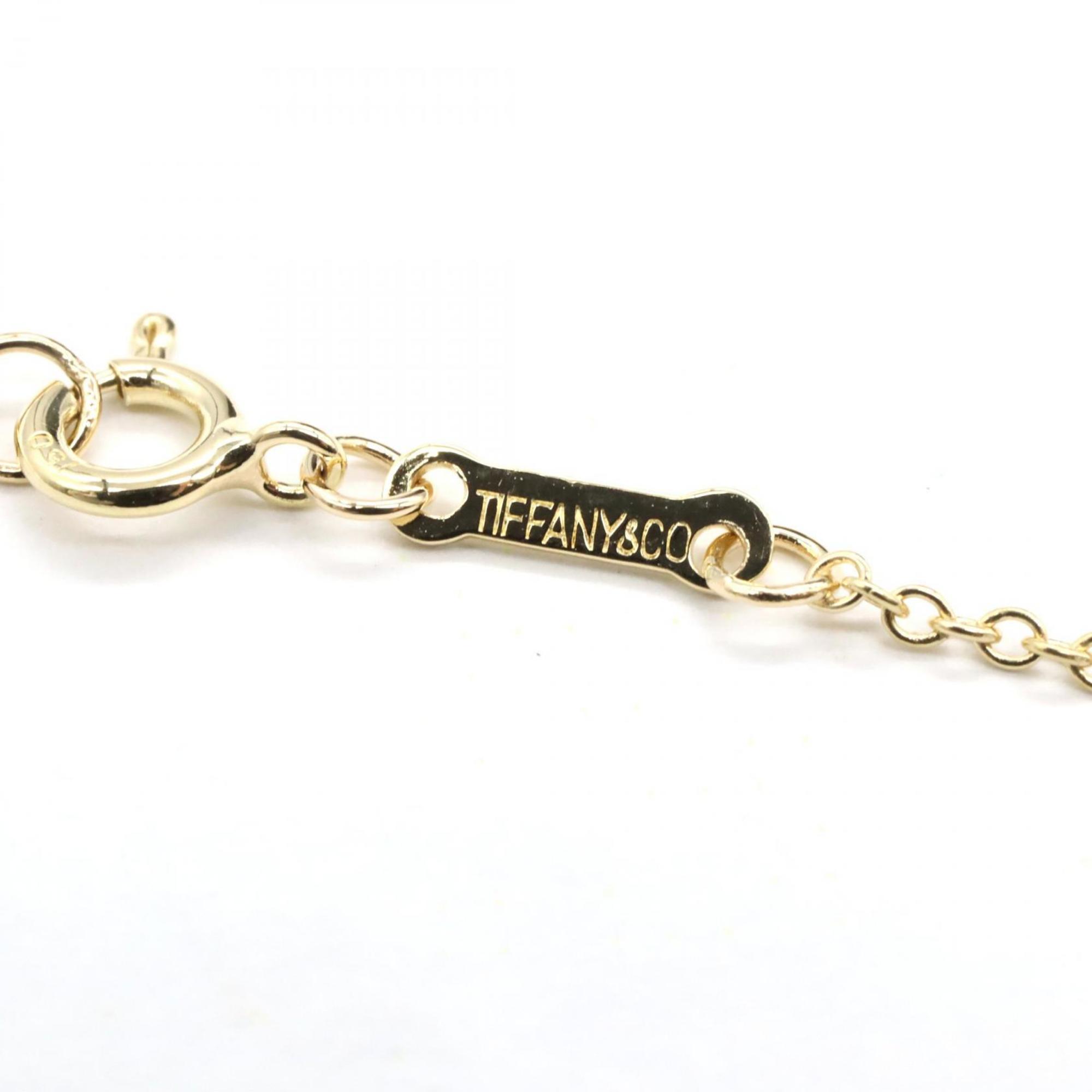 Open Teardrop Pendant Necklace 18K Yellow Gold