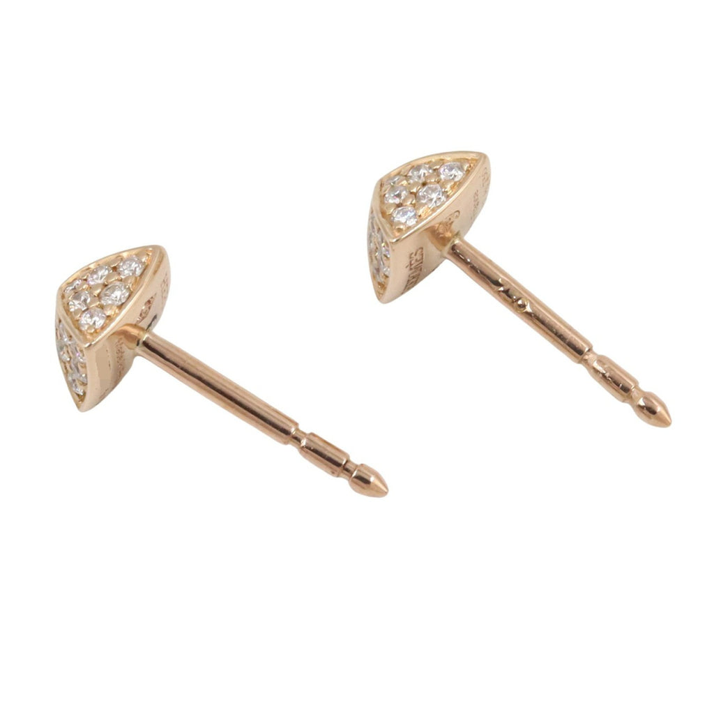 Clous Earrings 18K Rose Gold with Diamond 18K Rose Gold