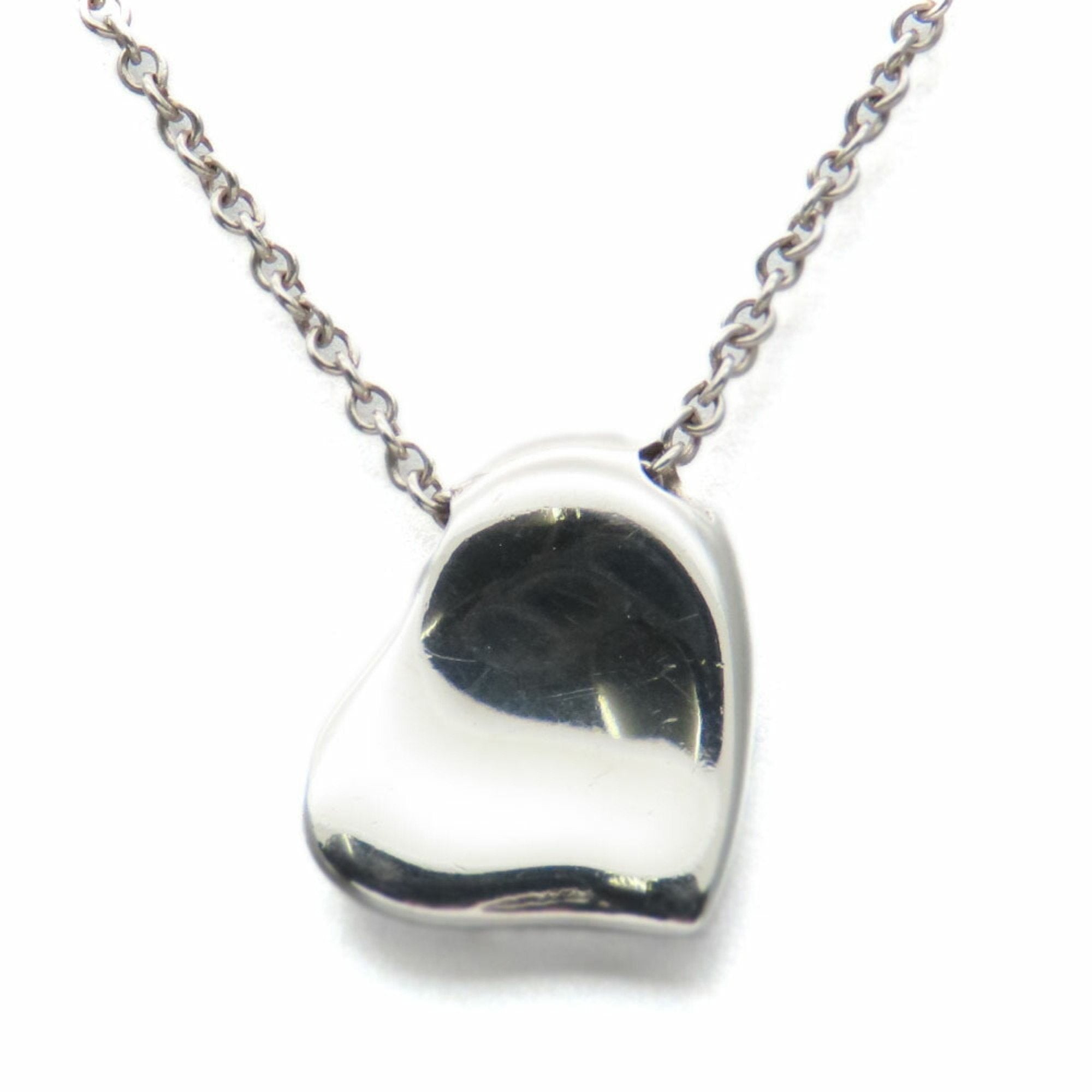 Full Heart Elsa Peretti Pendant Necklace Sterling Silver