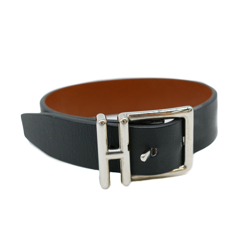 Nathan Bracelet Black and Brown Leather Reversible