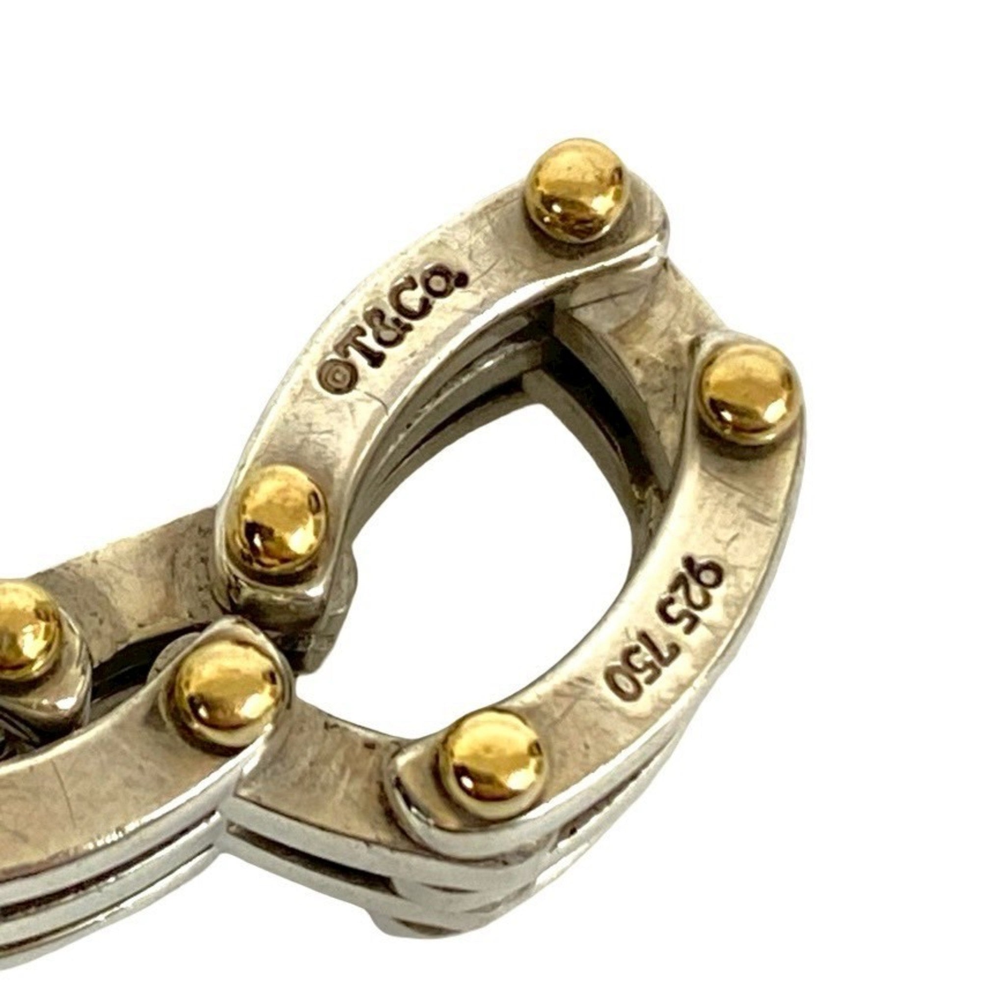 Gate Ring 18K Yellow Gold and Sterling Silver