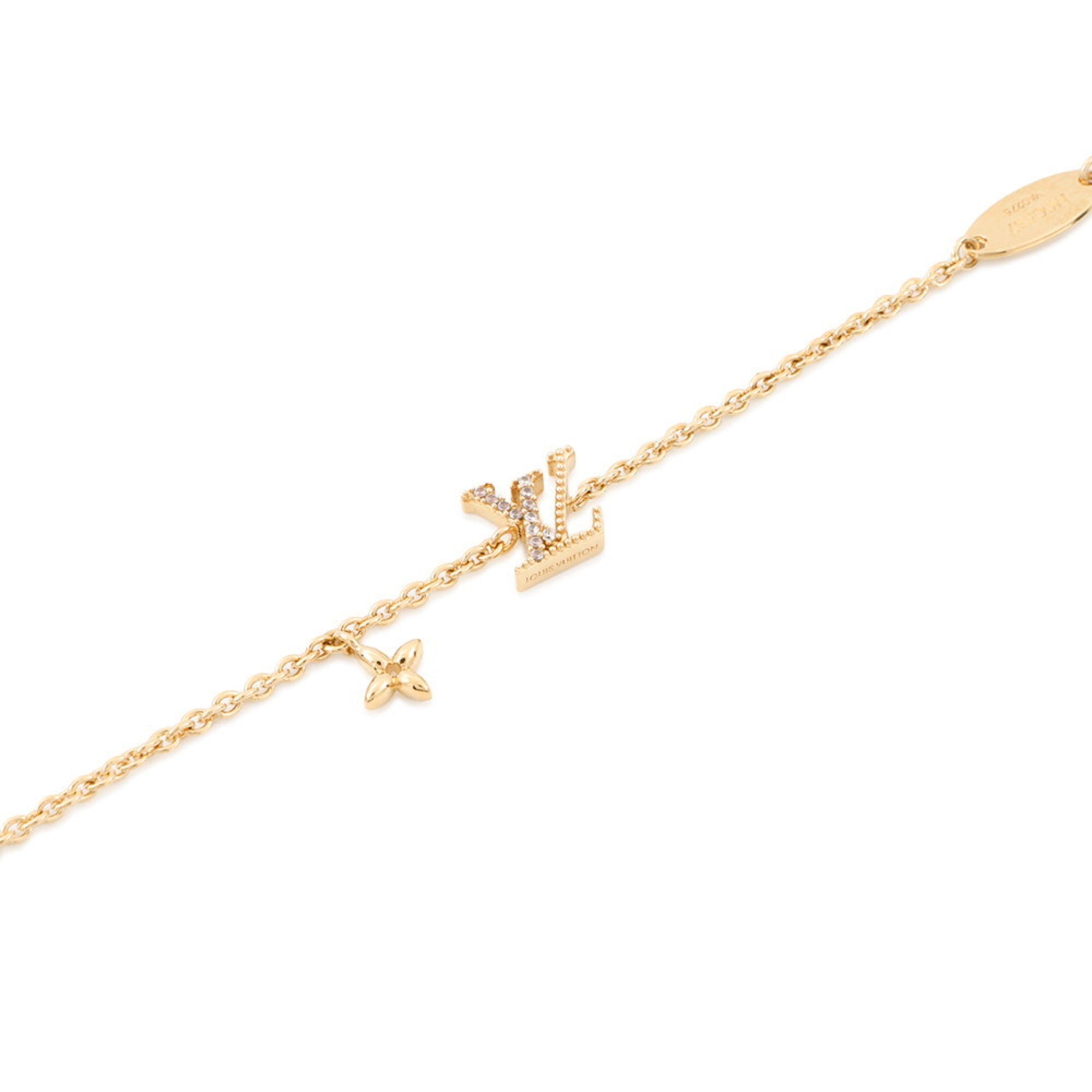 Bracelet Metal Gold and Rhinestone