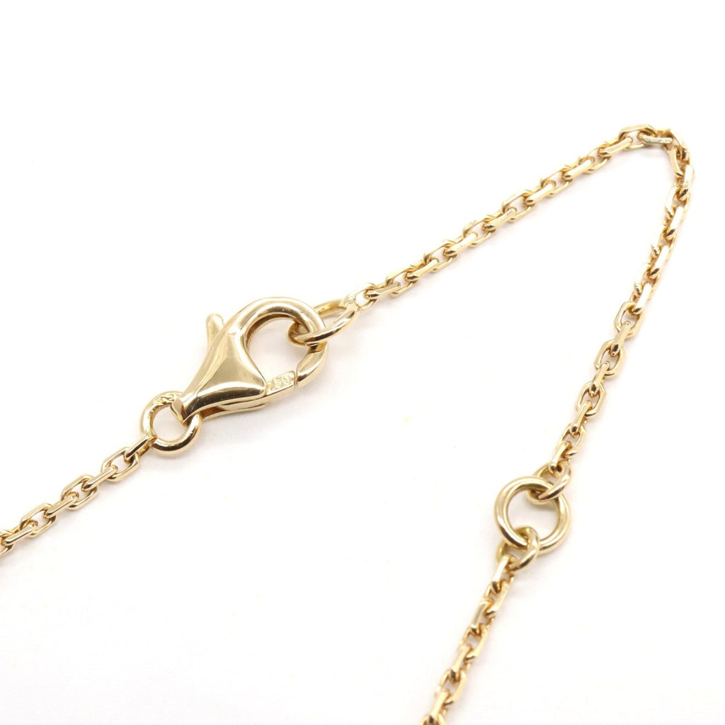 Vintage Alhambra Pendant Necklace 18K Yellow Gold and Onyx