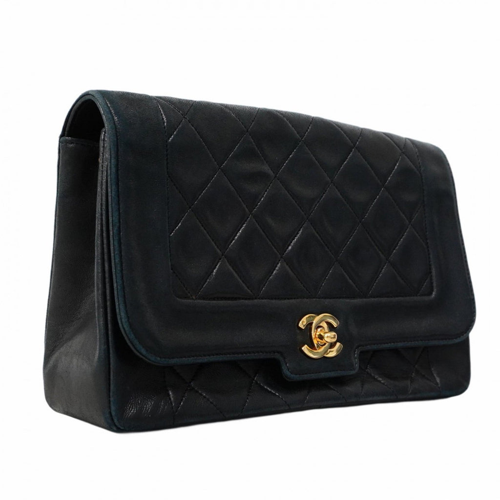 Vintage CC Chain Flap Bag Quilted Lambskin Medium
