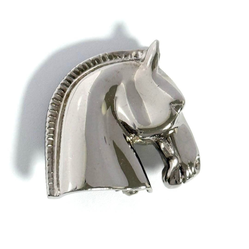 Vintage Horse Cheval Brooch Metal