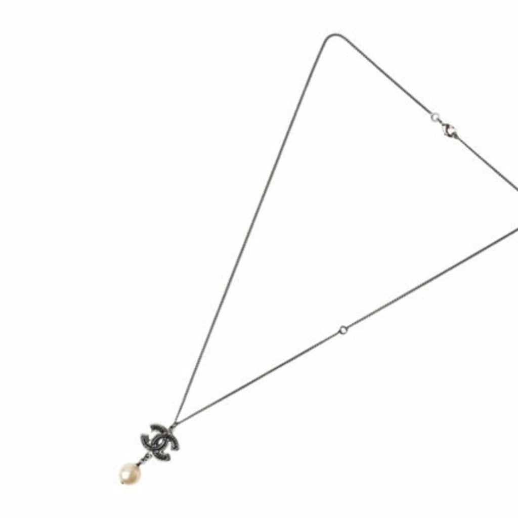 CC Logo Pendant Necklace Metal