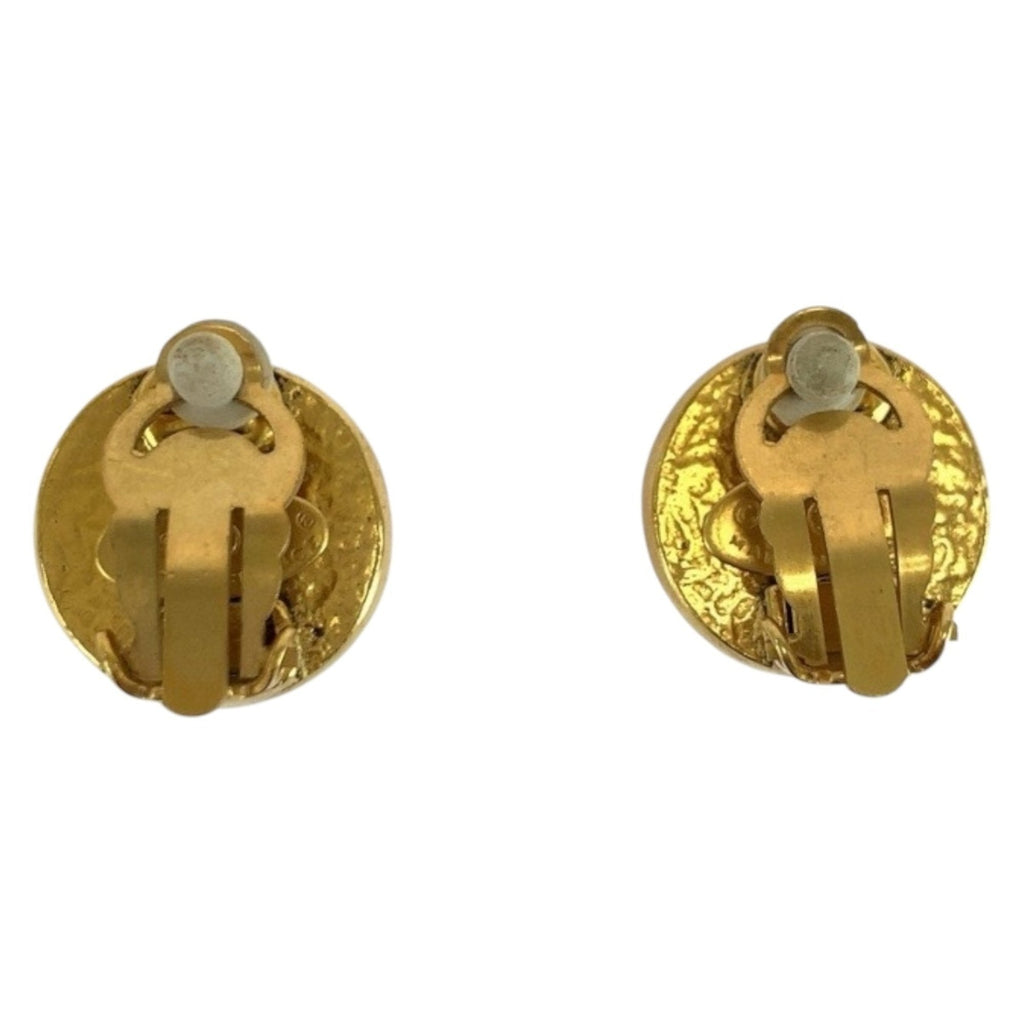 CC Logo Clip-On Earrings Metal