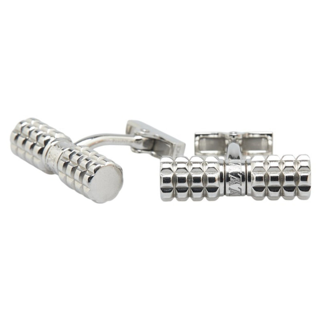 Button de Manchette Cufflinks Metal Silver Bracelet