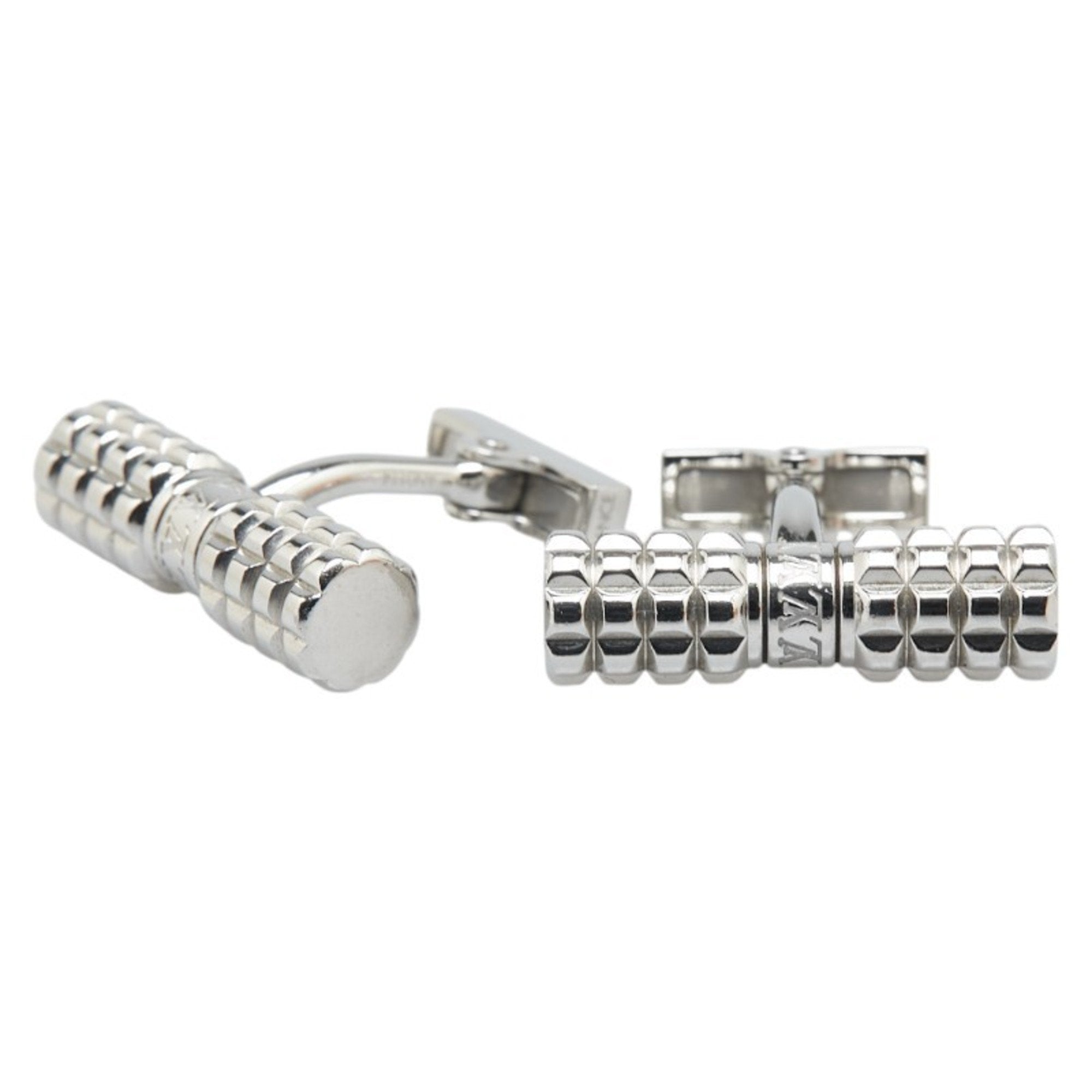 Button de Manchette Cufflinks Metal Silver Bracelet
