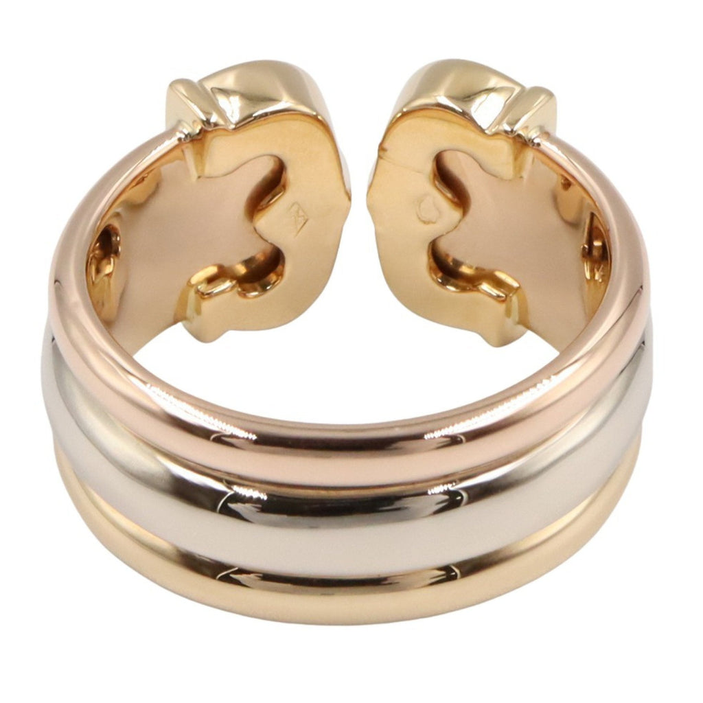 Vendome Louis Cartier Band Ring 18K Tricolor Gold