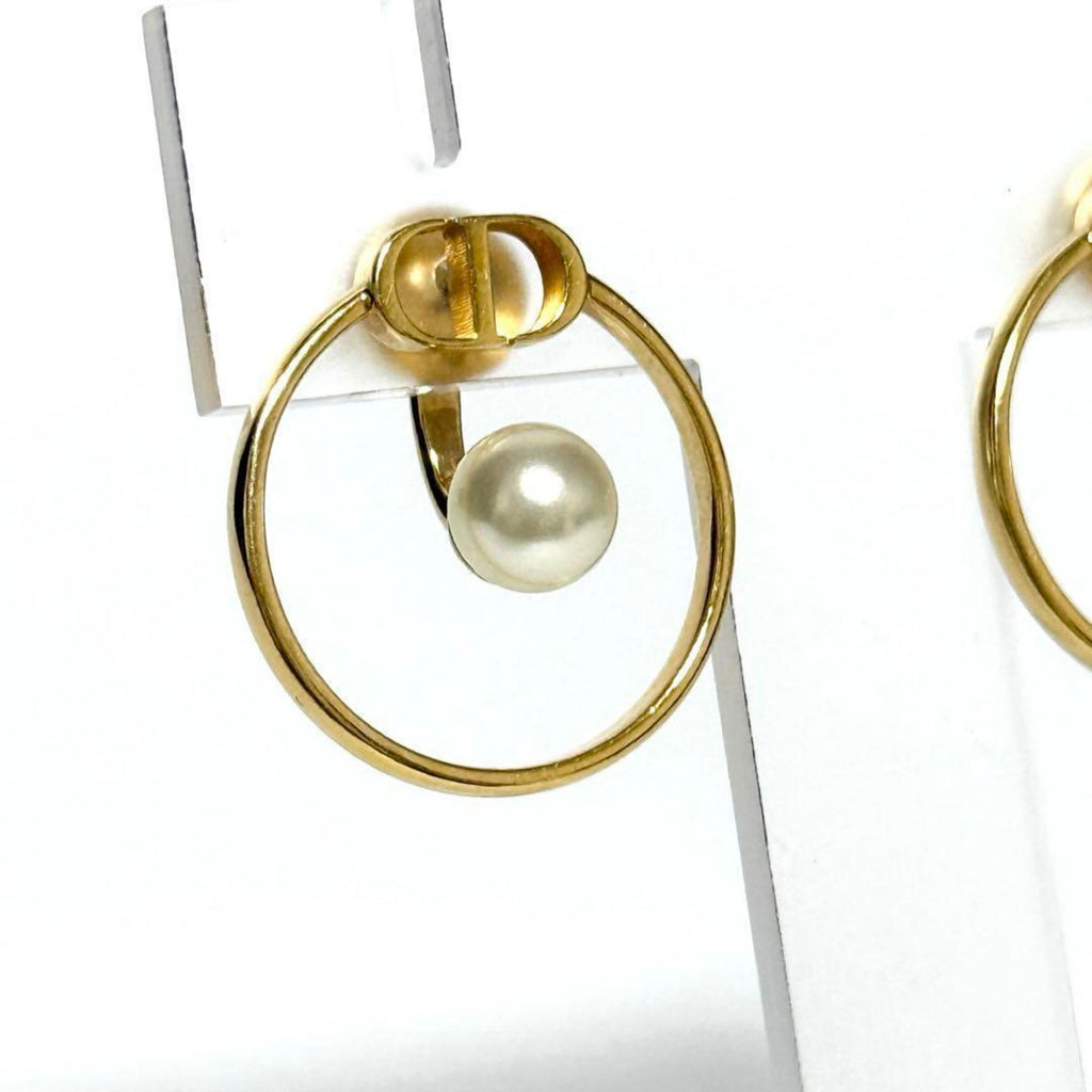 Earrings Artificial Pearl and Metal